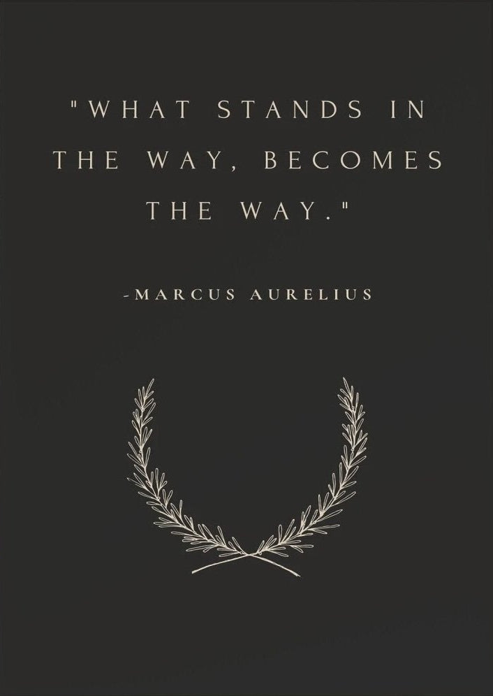 Marcus Aurelius Stoic Quote Canvas Wall Art