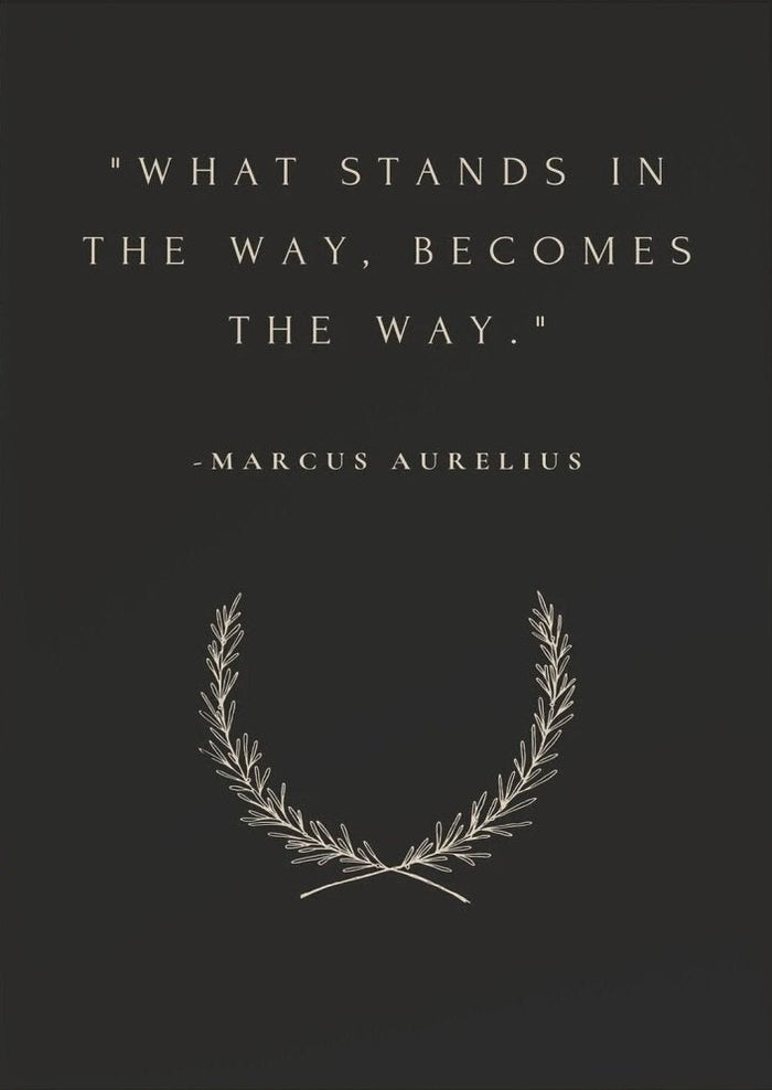 Marcus Aurelius Stoic Quote Canvas Wall Art