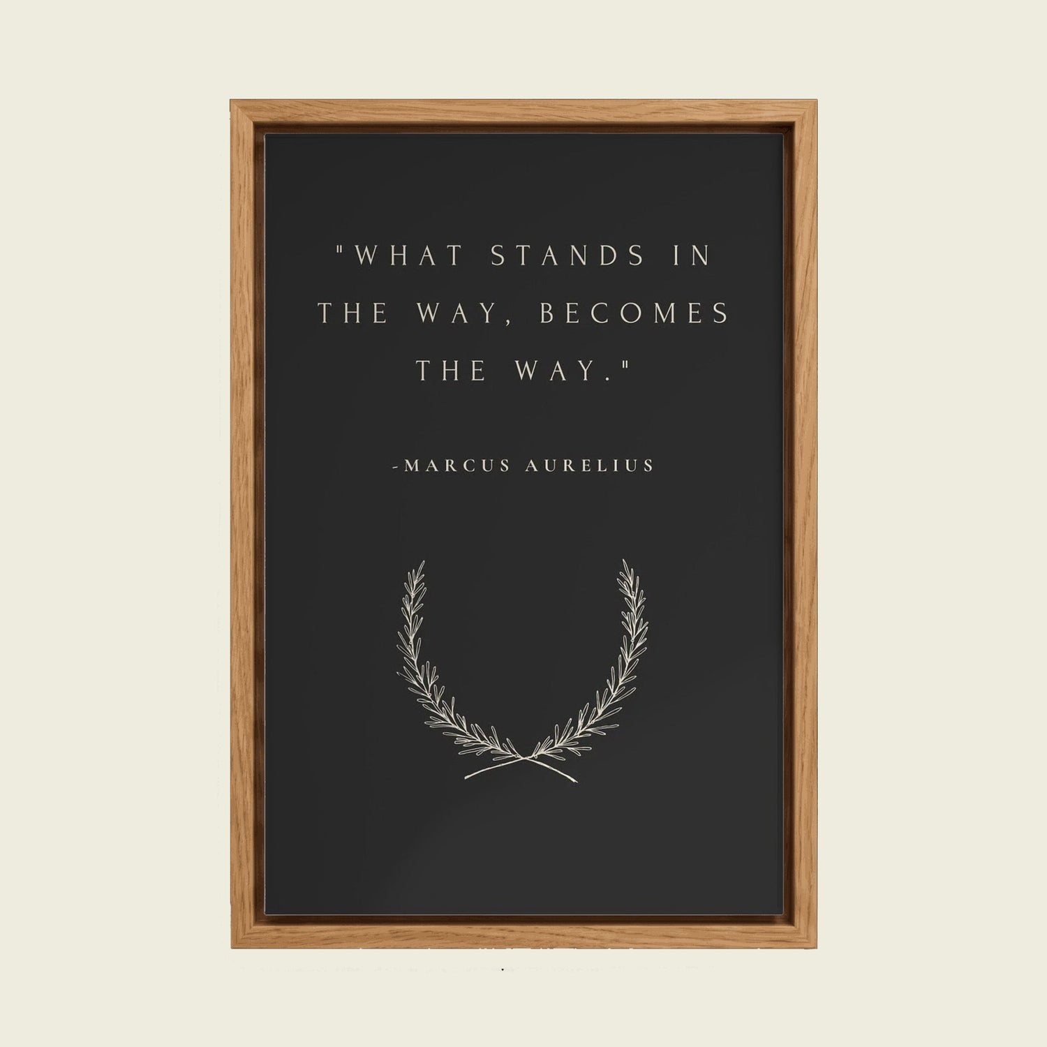 Feed Floating Oak Marcus Aurelius Stoic Quote Wall Art Print