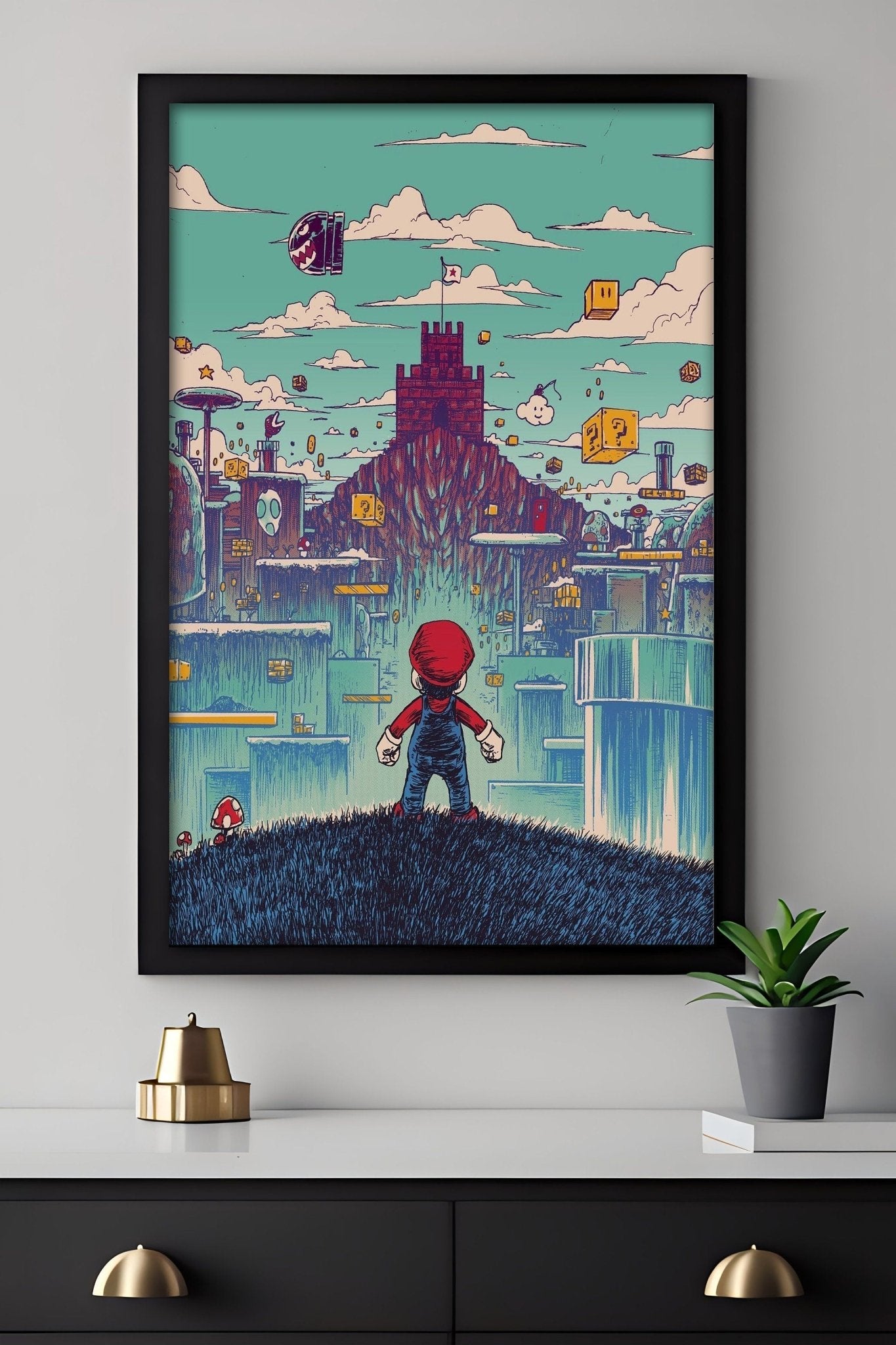 Mario Canvas Wall Art - Canvasworkshop