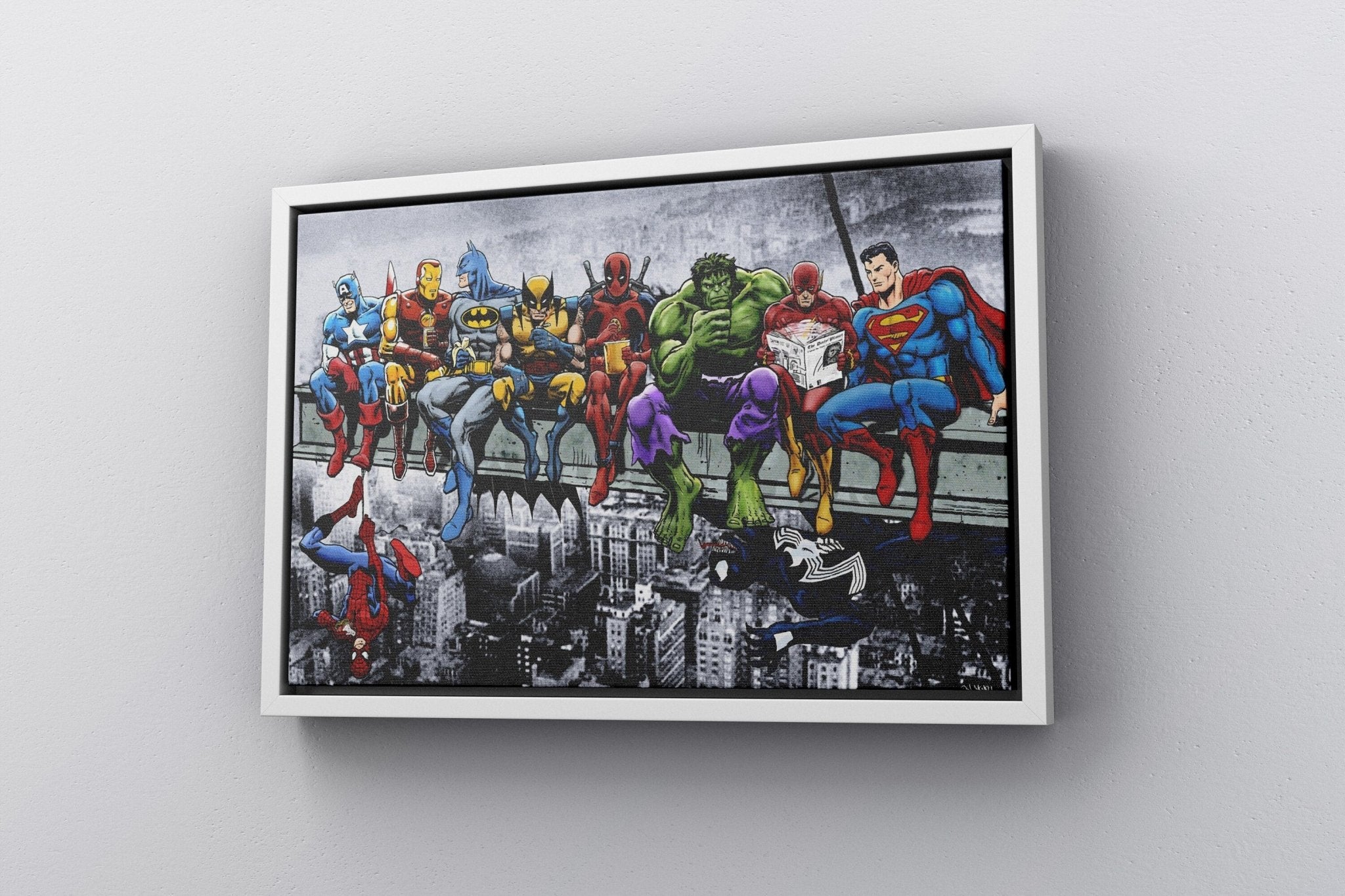 Marvel & DC Superheroes Canvas Poster - Canvasworkshop