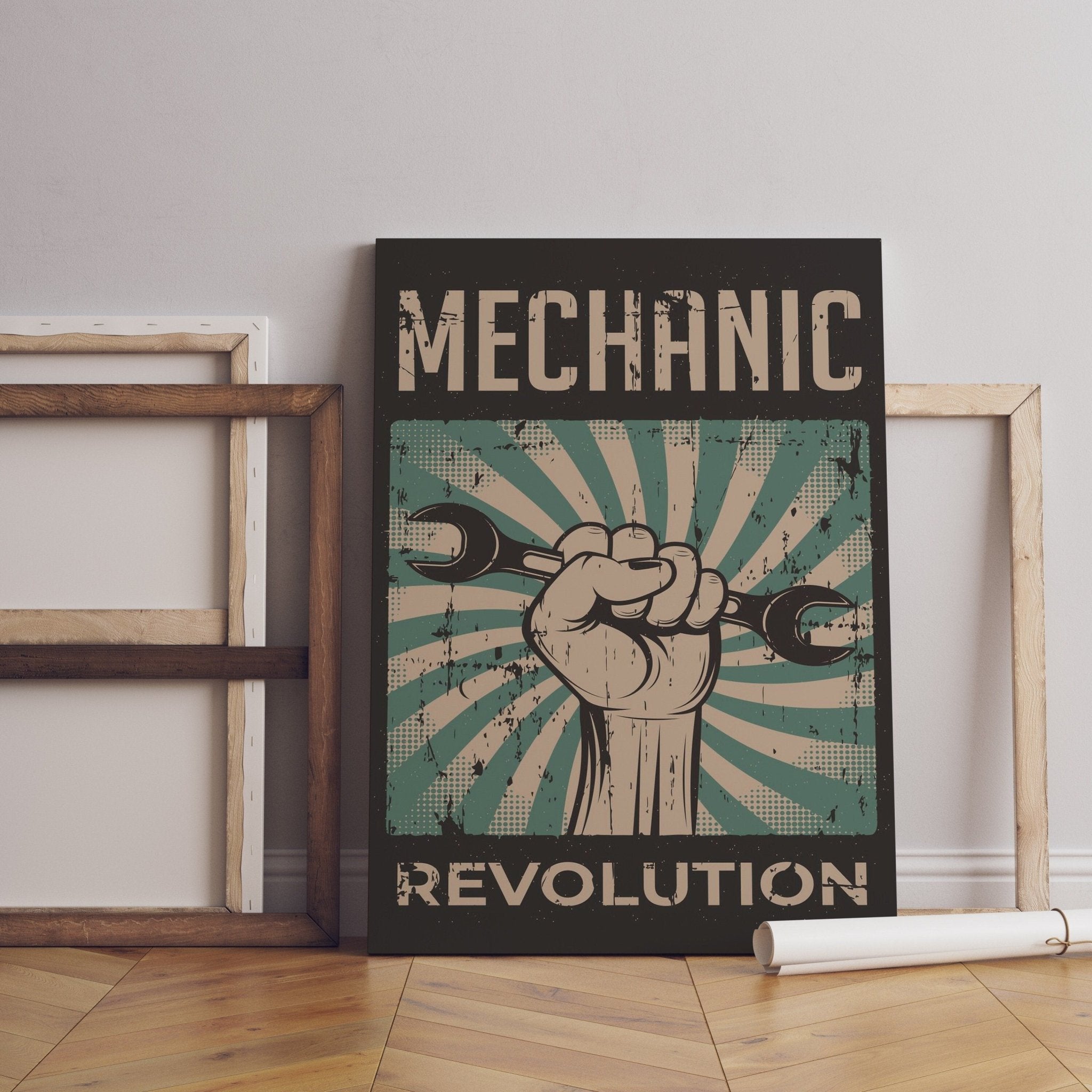 Mechanic Revolution Canvas Wall Art - Canvasworkshop