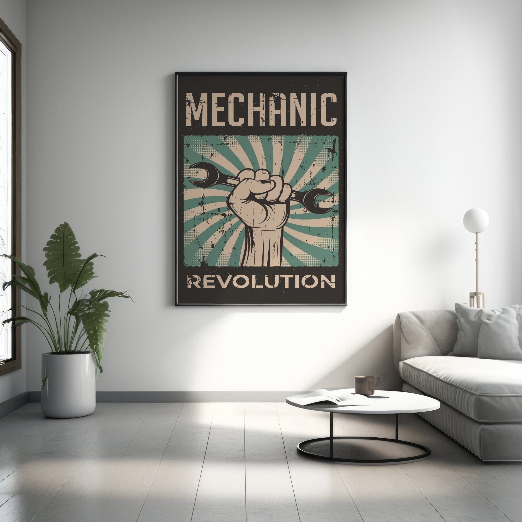 Mechanic Revolution Canvas Wall Art - Canvasworkshop