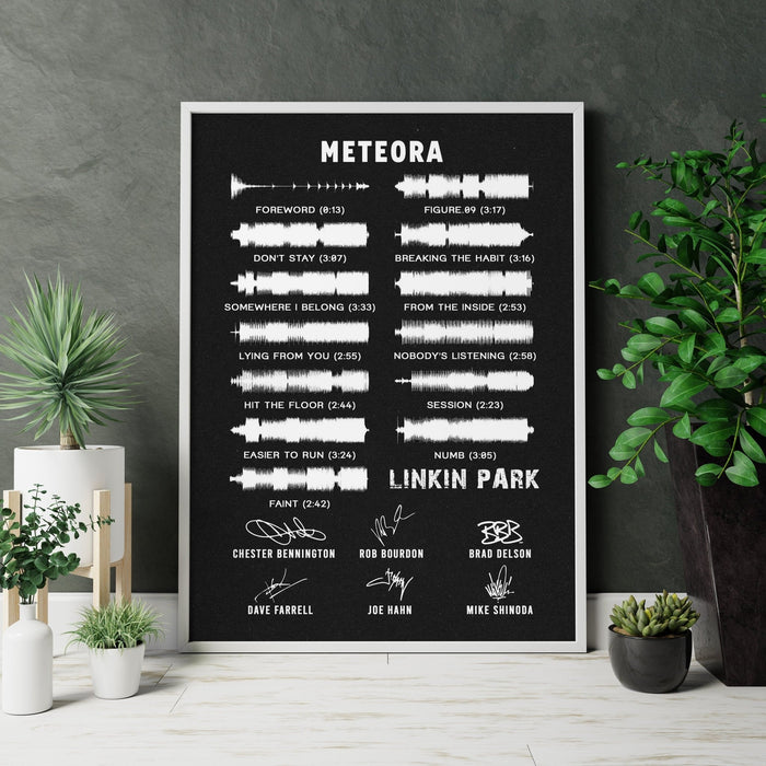 Meteora Album Leinwandplakat