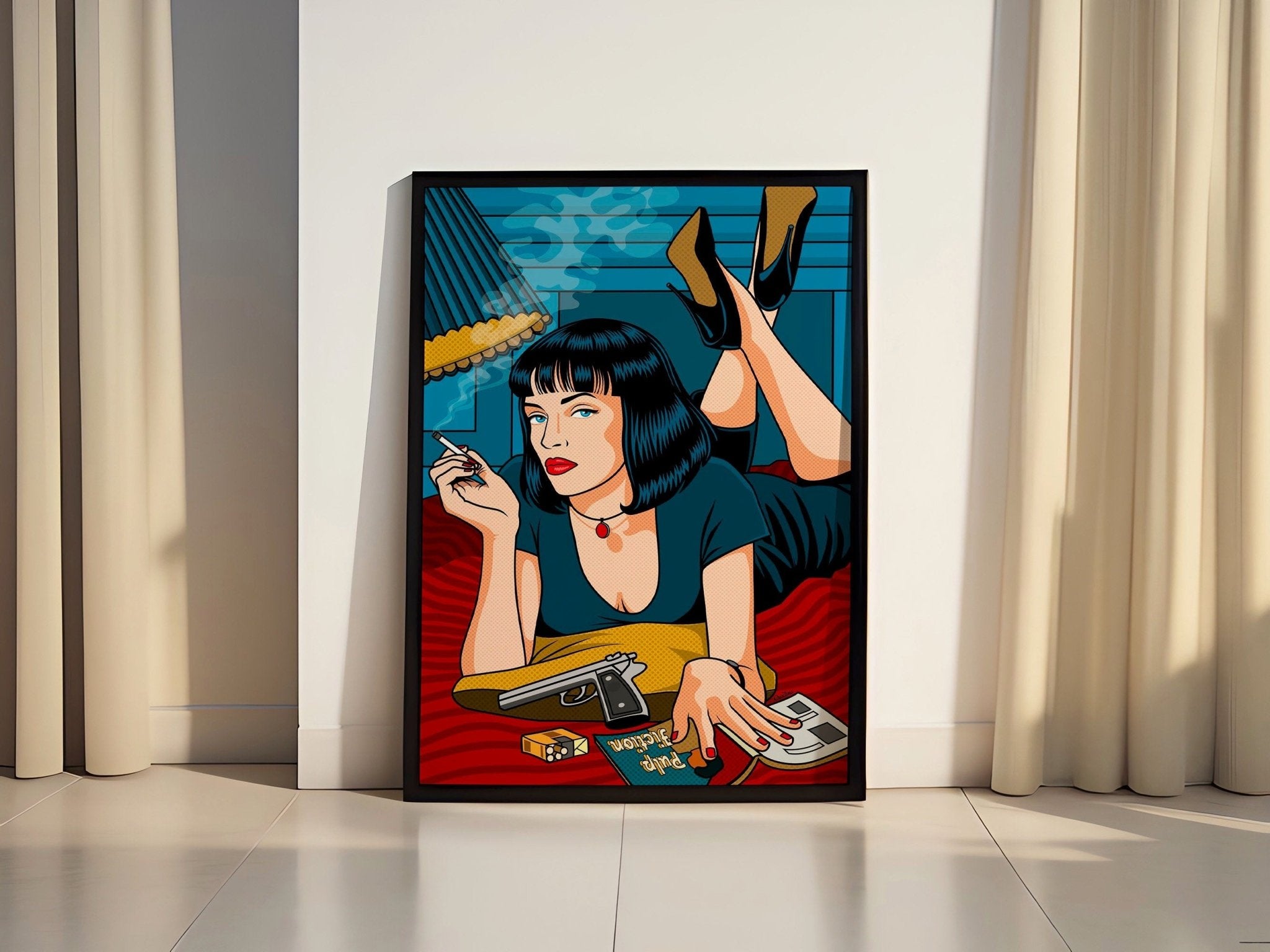 Mia Wallace Canvas Poster - Canvasworkshop