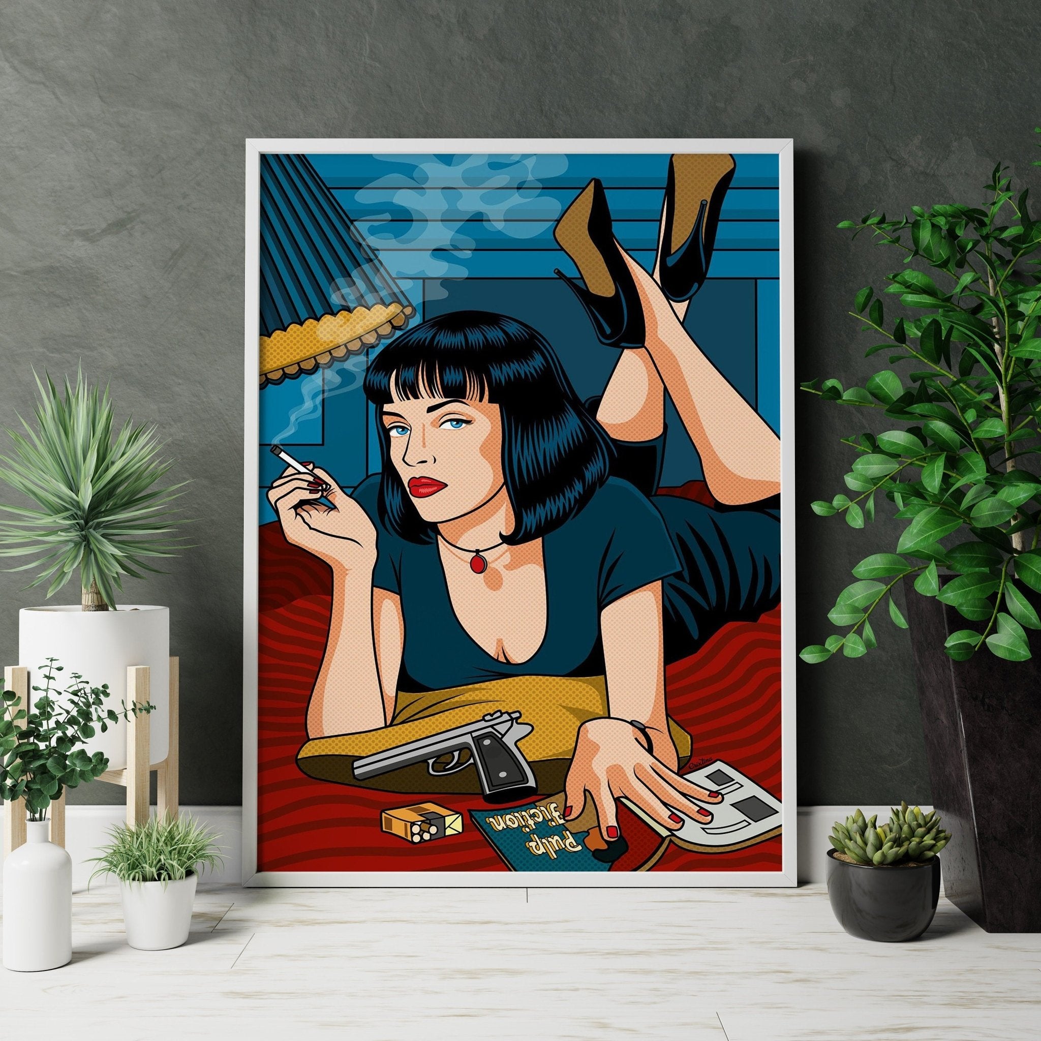 Mia Wallace Canvas Poster - Canvasworkshop
