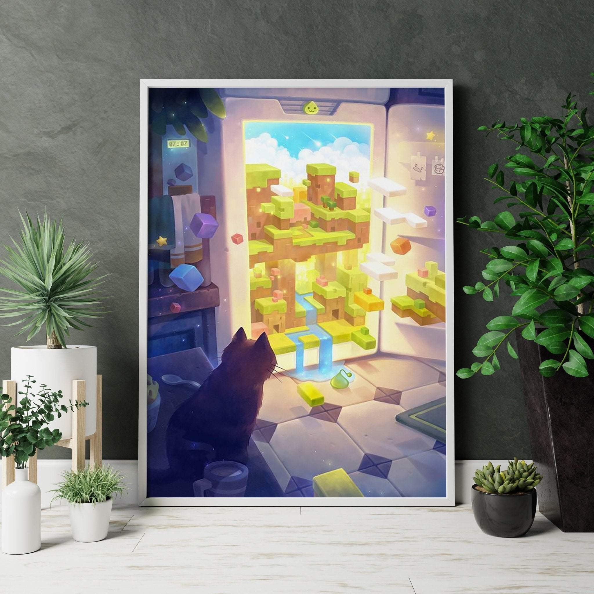 Minecraft World Canvas Poster - Canvasworkshop