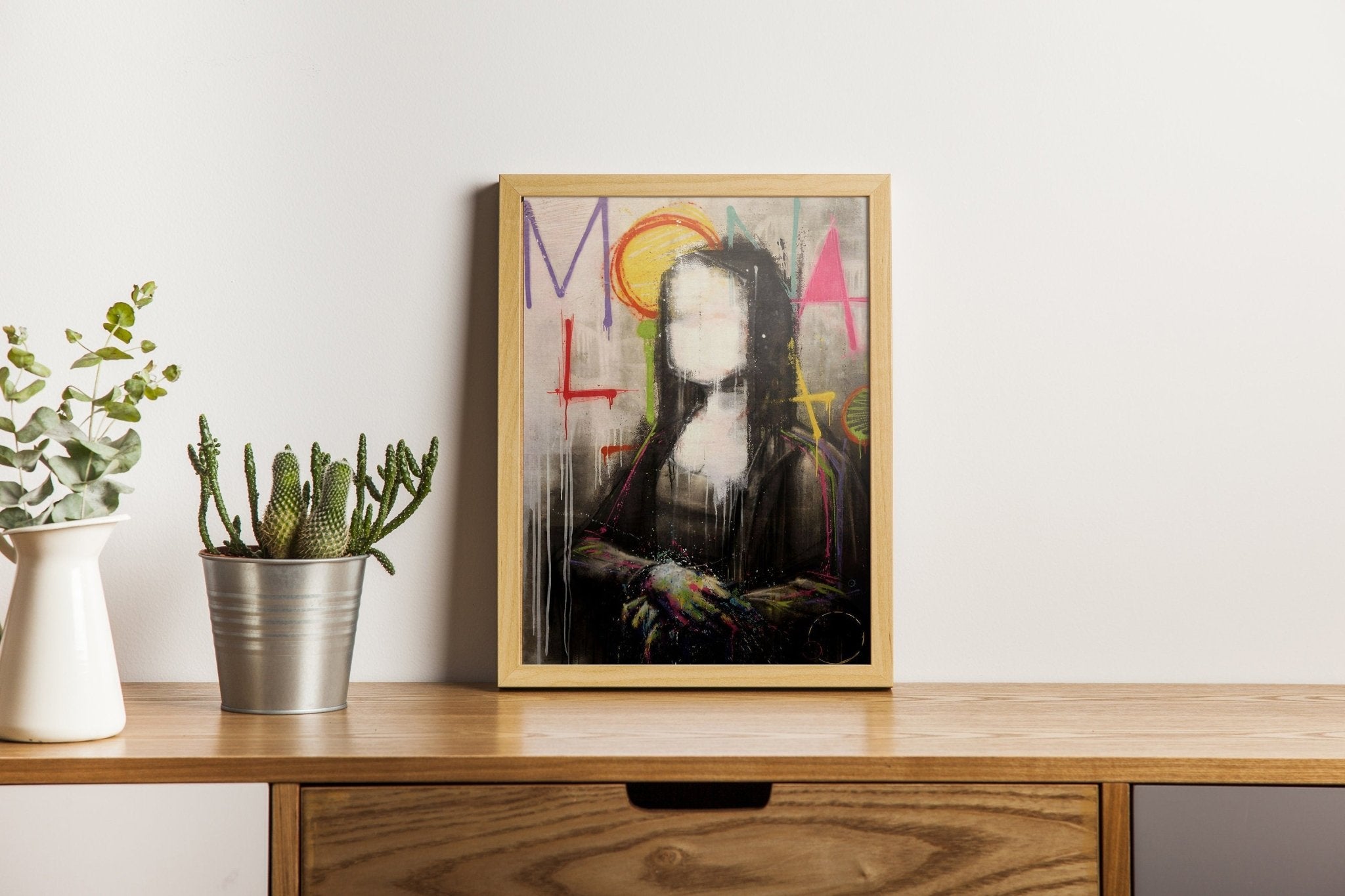 Mona Lisa Graffiti Canvas Wall Art - Canvasworkshop