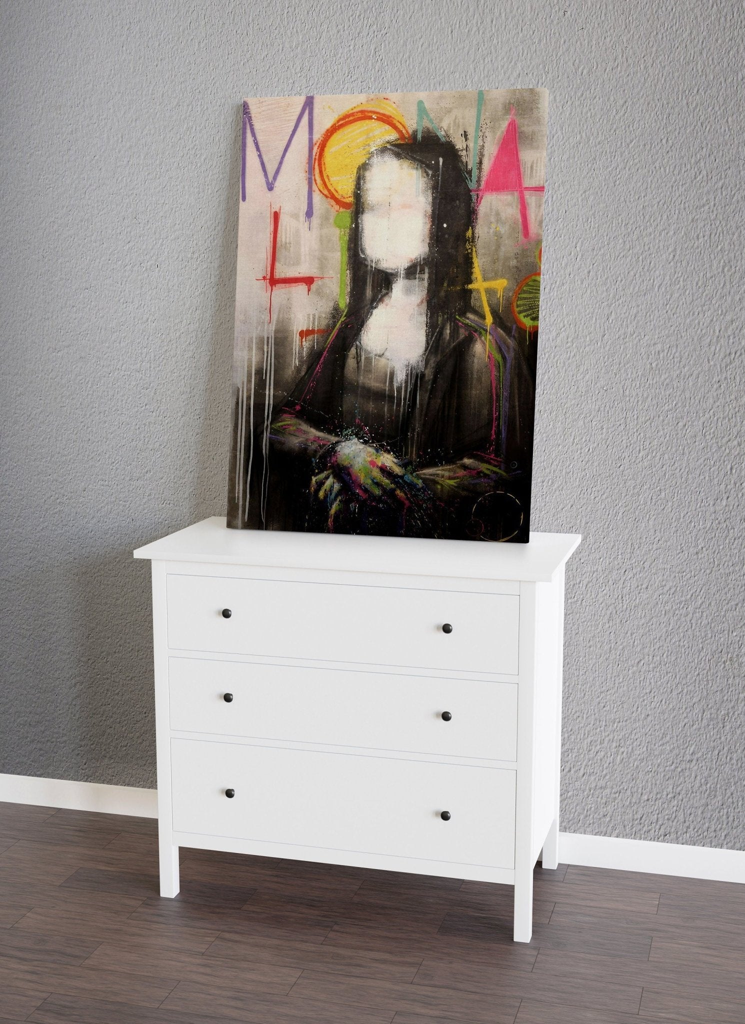 Mona Lisa Graffiti Canvas Wall Art - Canvasworkshop