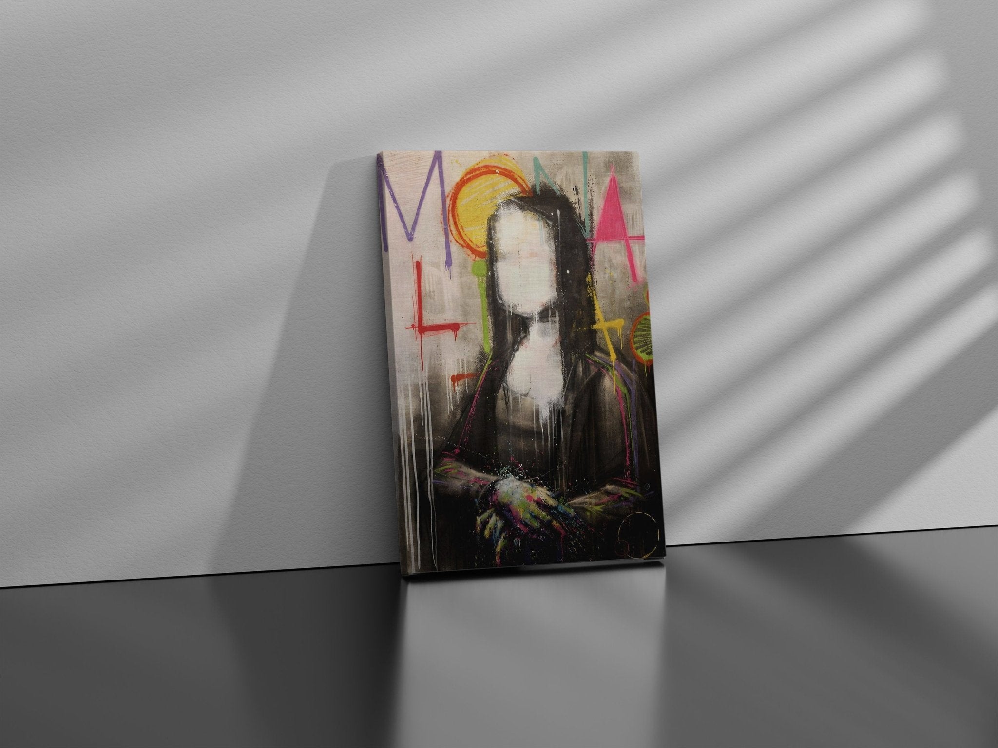 Mona Lisa Graffiti Canvas Wall Art - Canvasworkshop