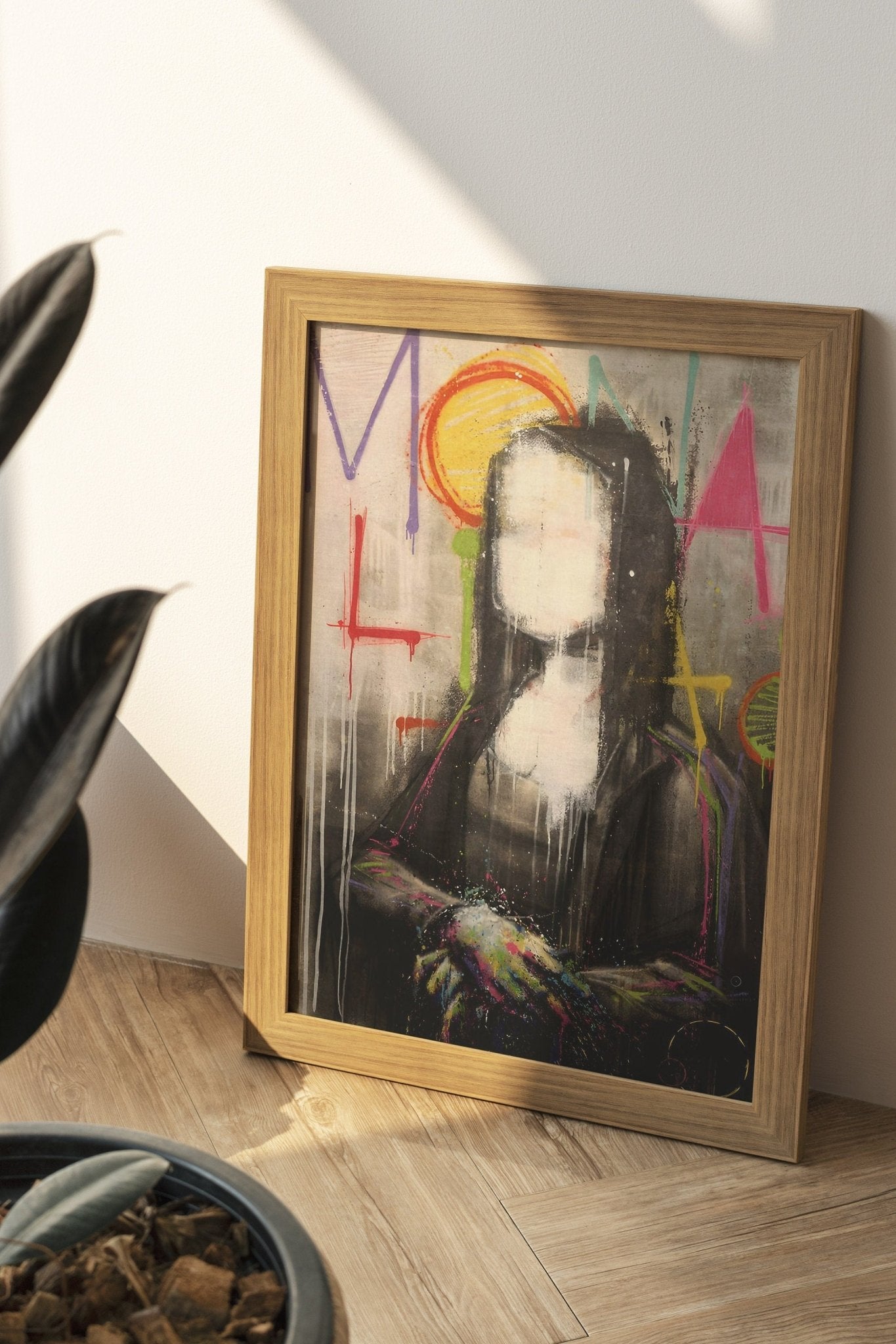 Mona Lisa Graffiti Canvas Wall Art - Canvasworkshop