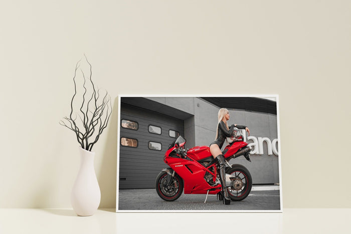 MotoGirl Canvas Print