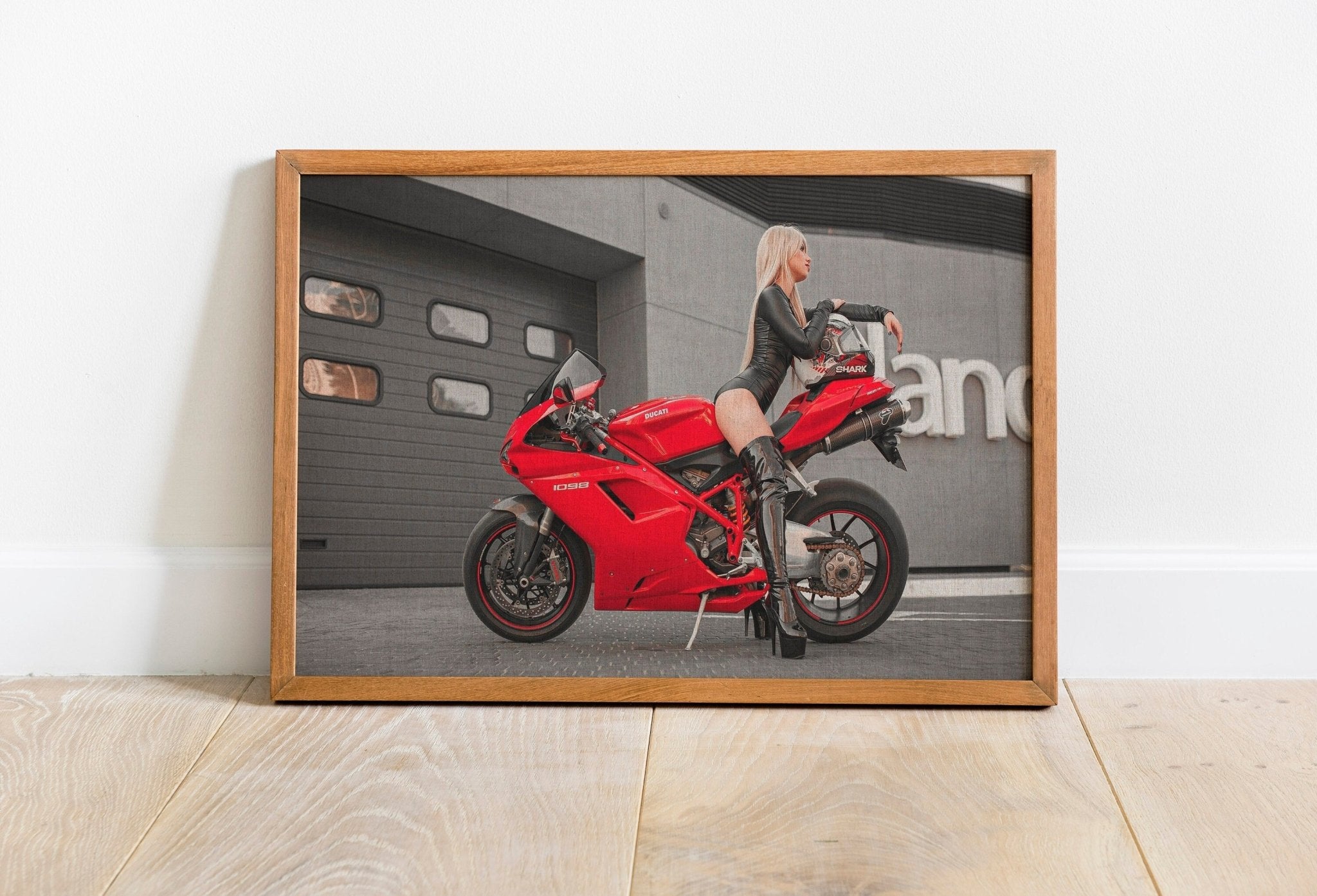 MotoGirl Canvas Poster - Canvasworkshop