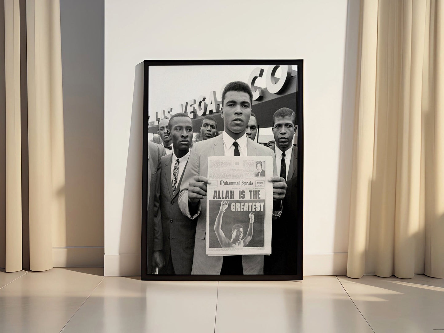 Muhammad Ali Canvas Poster - Canvasworkshop