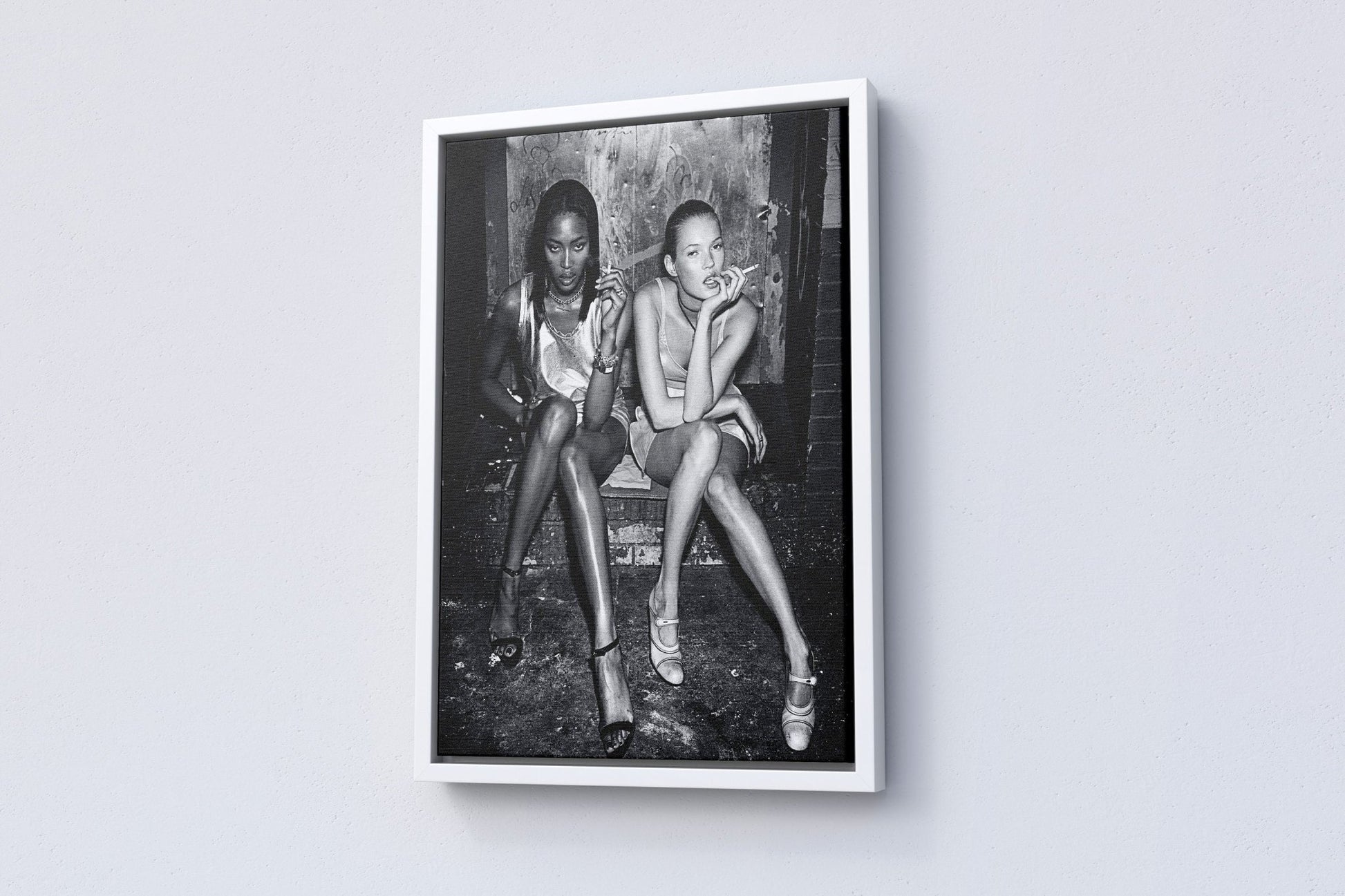 Naomi Campbell and Kate Moss Canvas Poster - Canvasworkshop