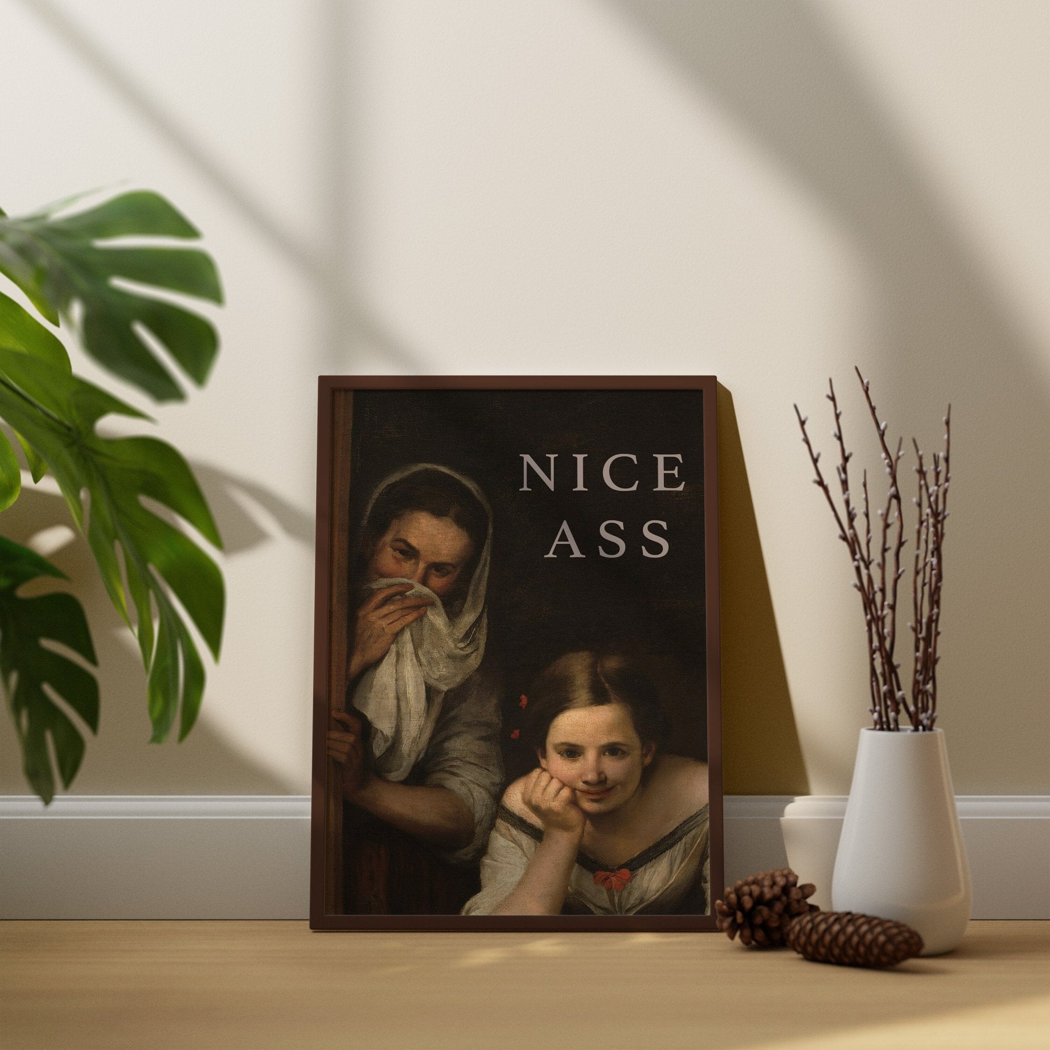 Nice Ass Bathroom Canvas Wall Art - Canvasworkshop