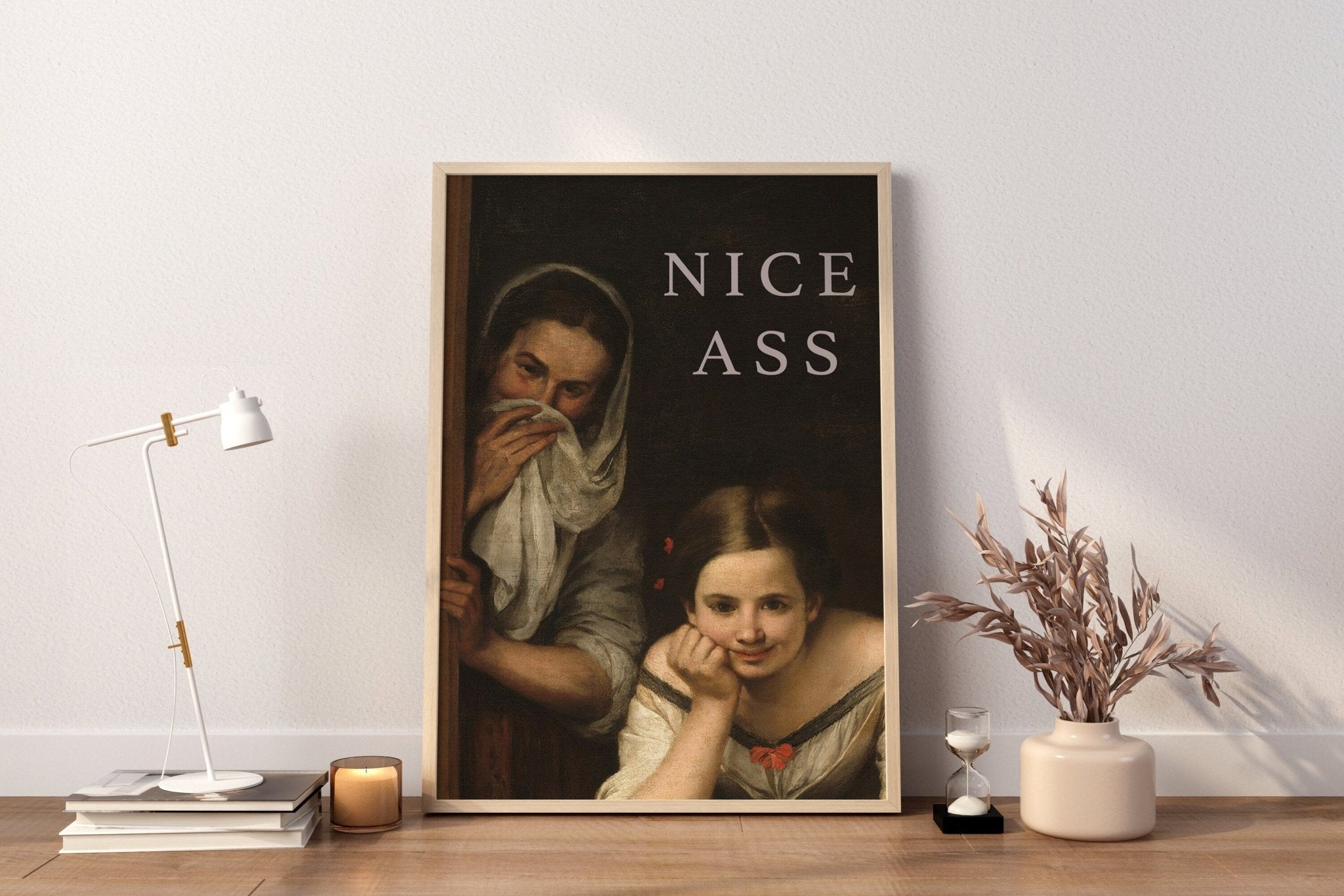 Nice Ass Bathroom Canvas Wall Art - Canvasworkshop