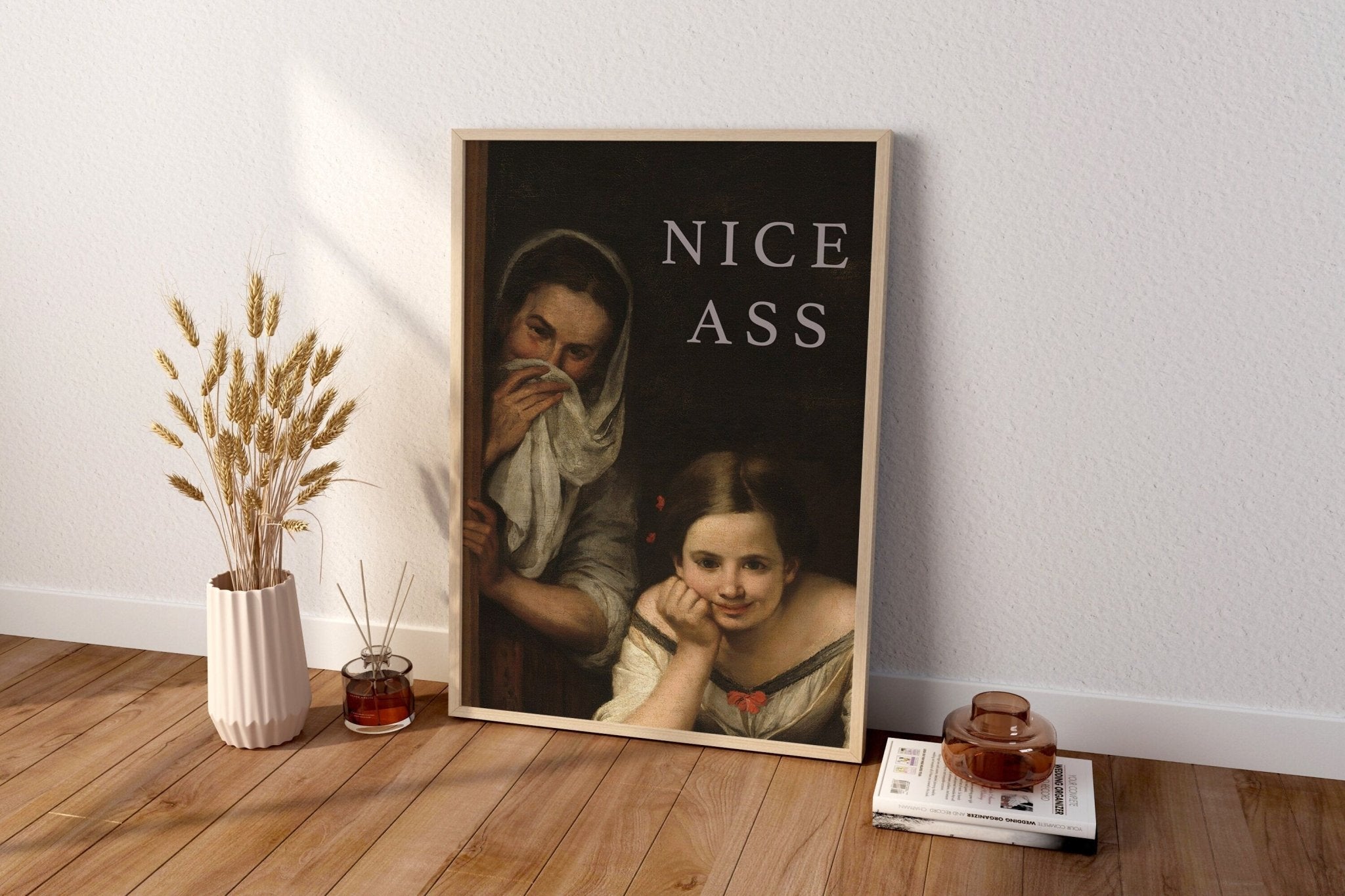 Nice Ass Bathroom Canvas Wall Art - Canvasworkshop