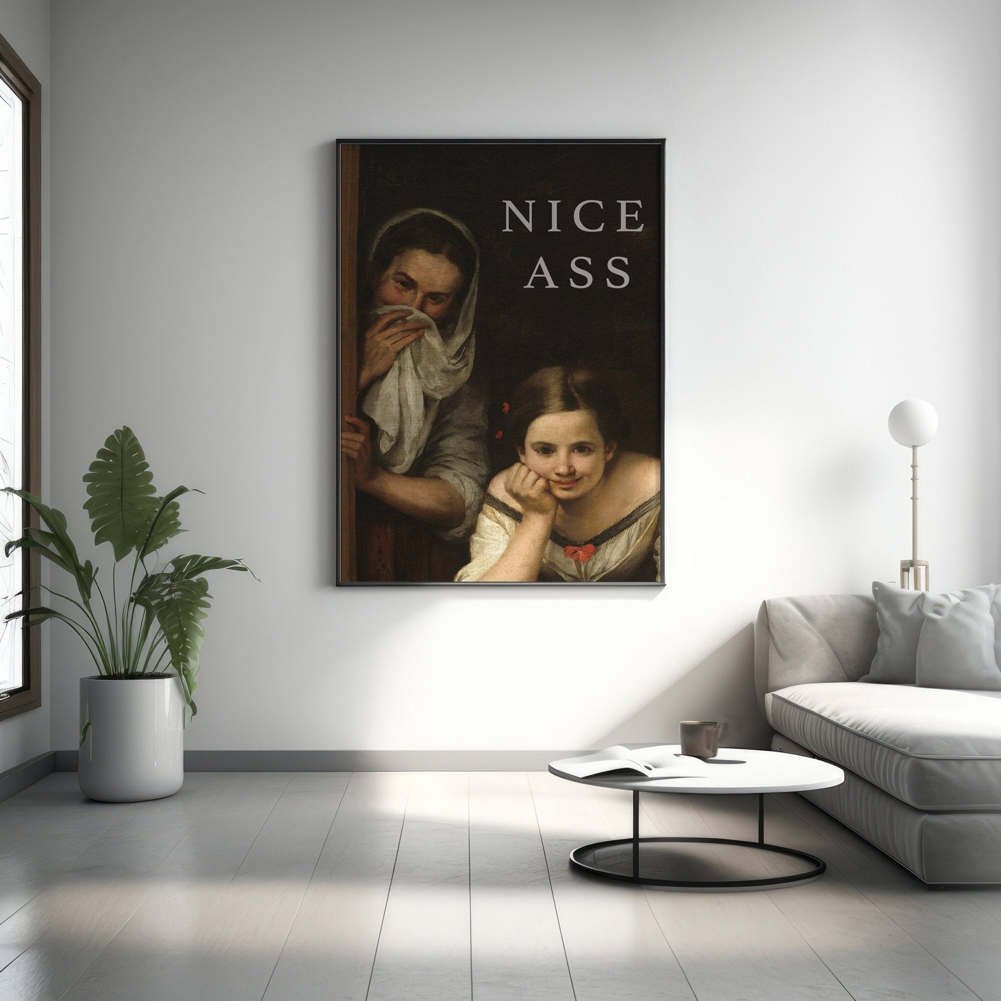 Nice Ass Bathroom Canvas Wall Art - Canvasworkshop