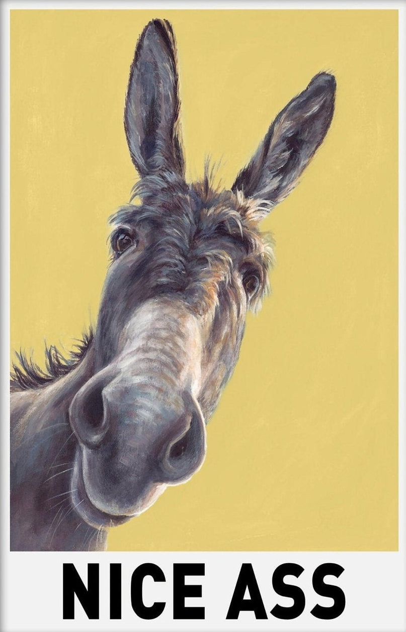 Nice Ass Donkey Funny Bathroom Wall Art