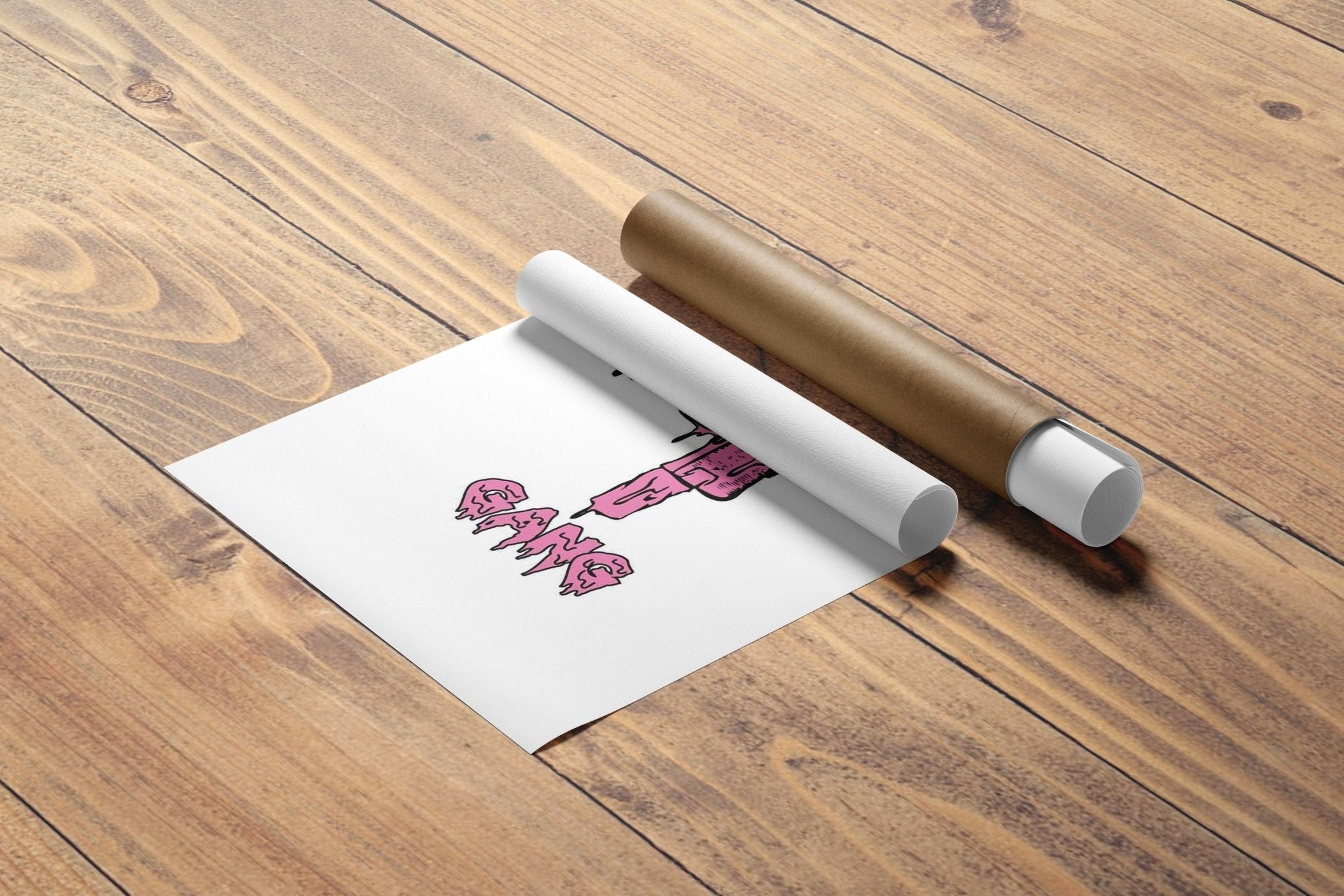 Pink Gun Canvas Wall Art - Canvasworkshop