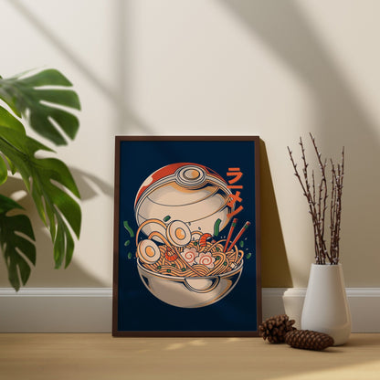 Poke Ramen Canvas Wall Art - Canvasworkshop