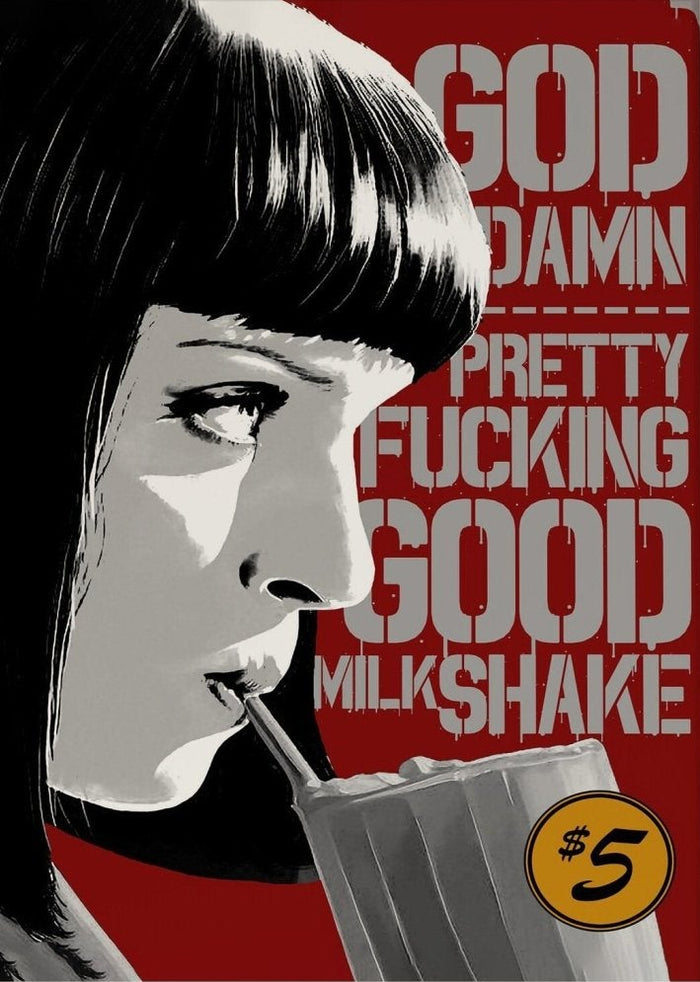 Pulp Fiction Mia Wallace Milkshake Canvas Art