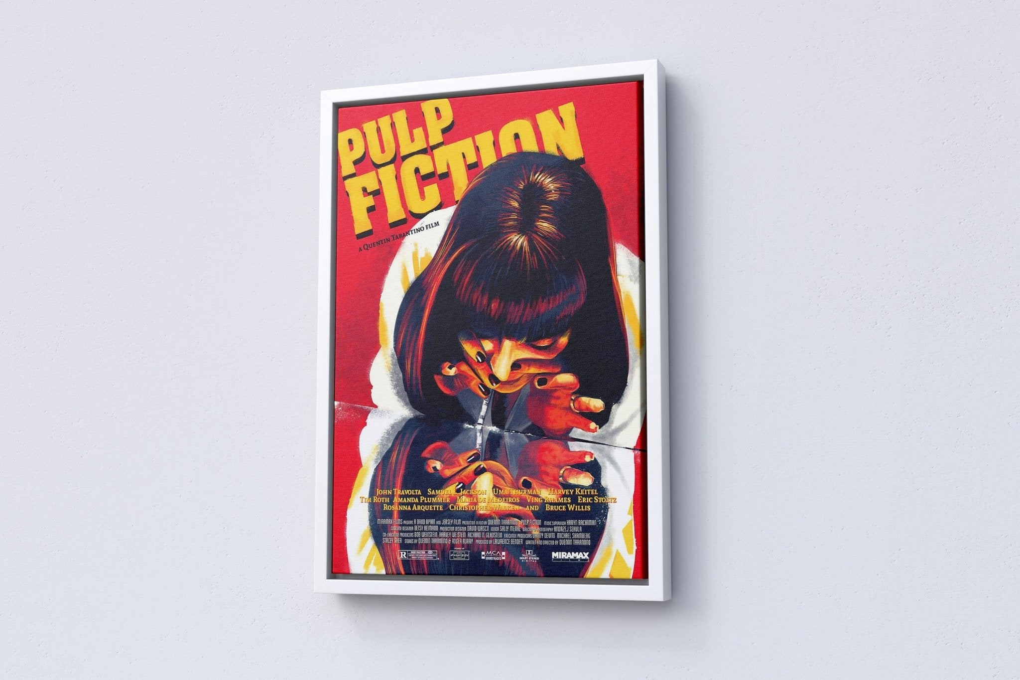 Pulp Fiction Mia Wallace Canvas Poster - Canvasworkshop