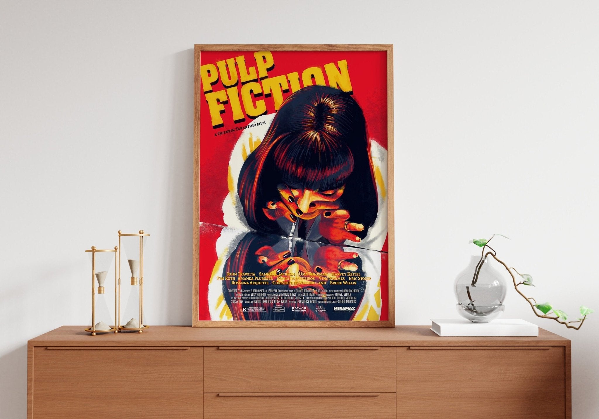 Pulp Fiction Mia Wallace Canvas Poster - Canvasworkshop