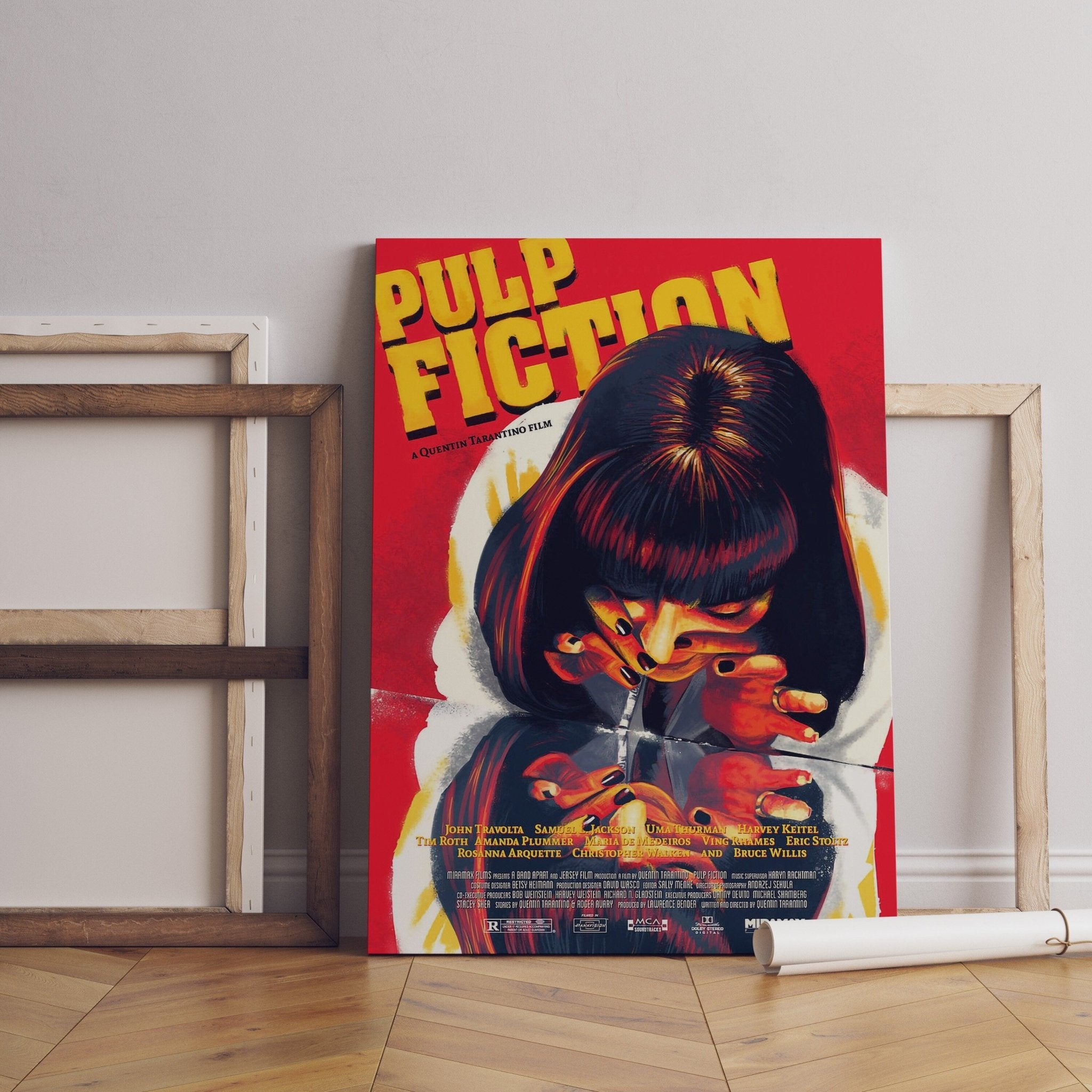 Pulp Fiction Mia Wallace Canvas Poster - Canvasworkshop