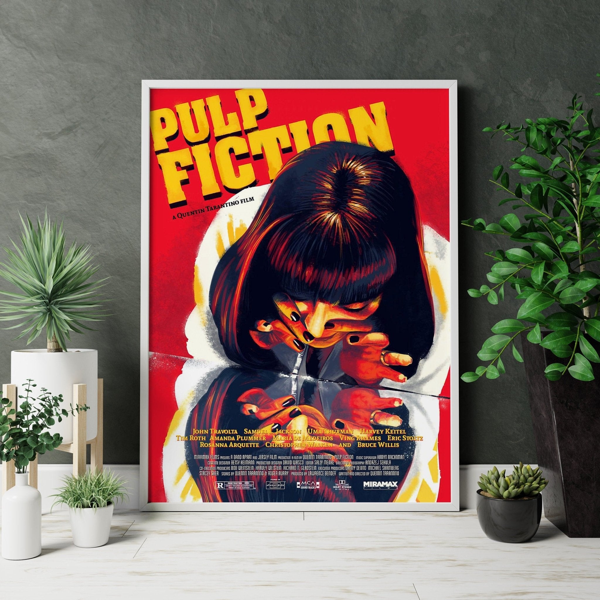 Pulp Fiction Mia Wallace Canvas Poster - Canvasworkshop