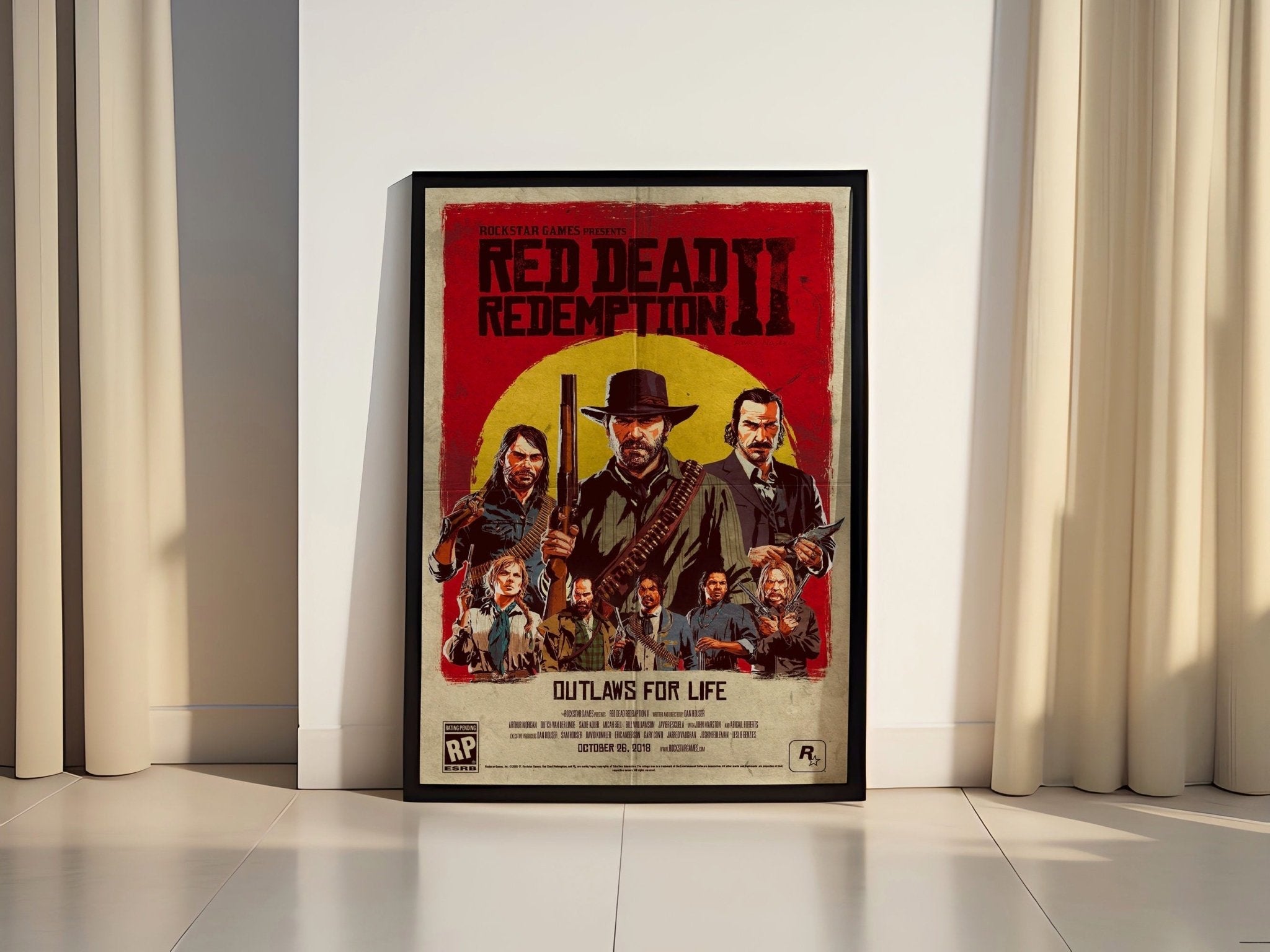 Red Dead Redemption 2 Canvas Poster - Canvasworkshop