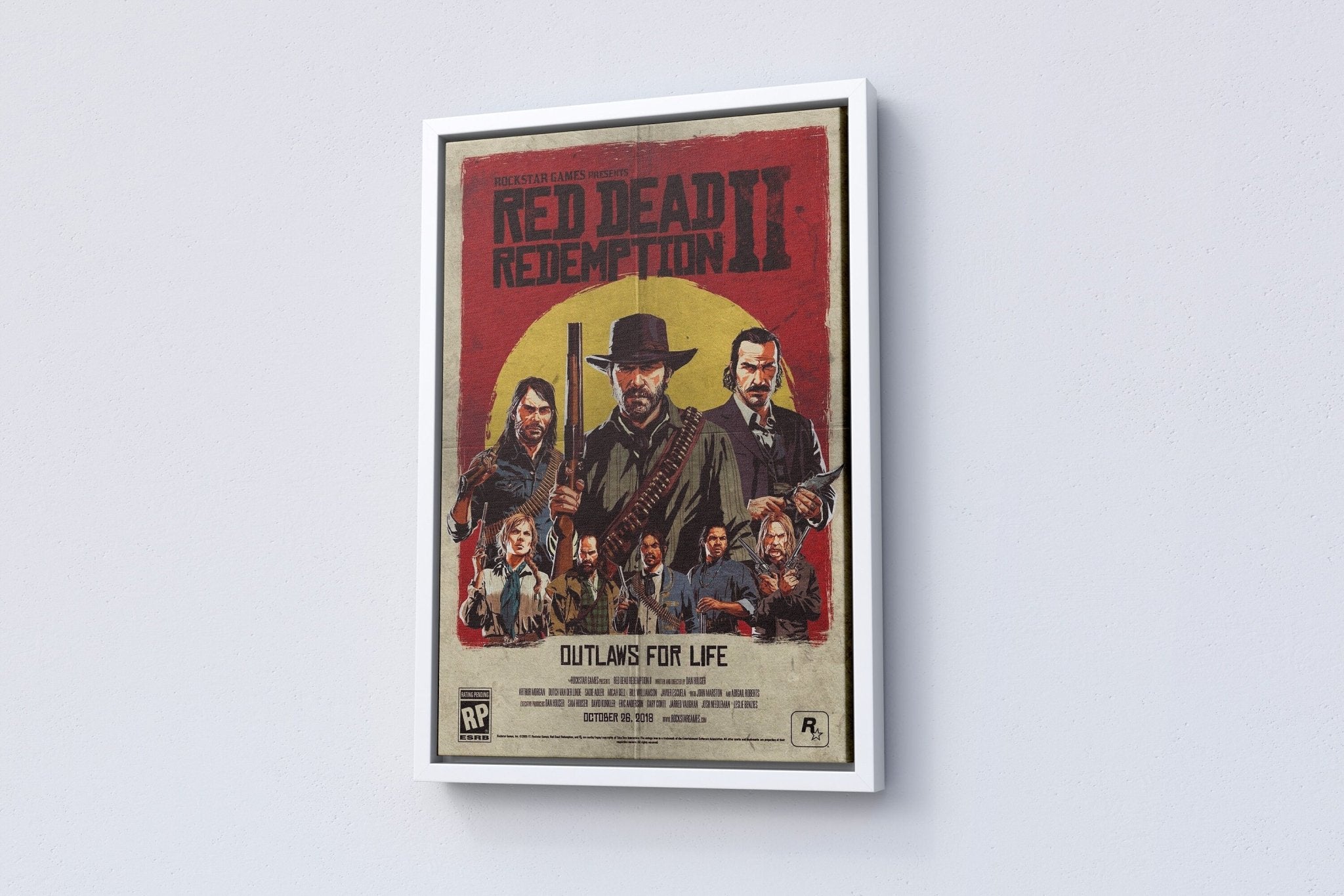 Red Dead Redemption 2 Canvas Poster - Canvasworkshop