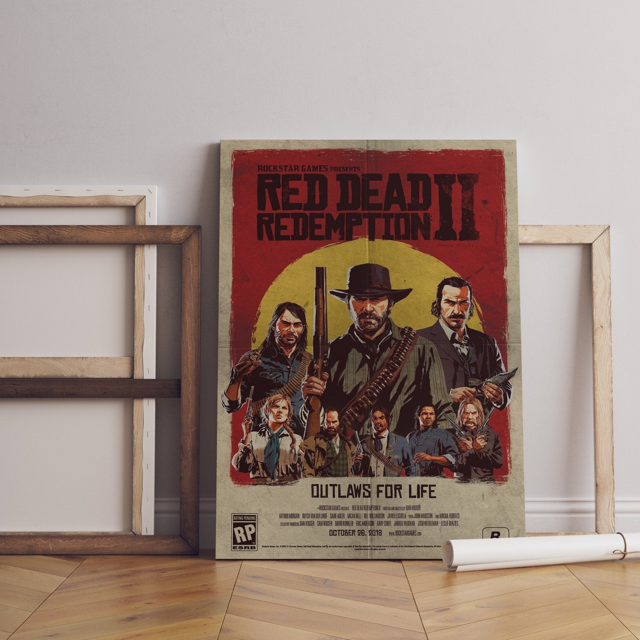 Red Dead Redemption 2 Canvas Poster - Canvasworkshop