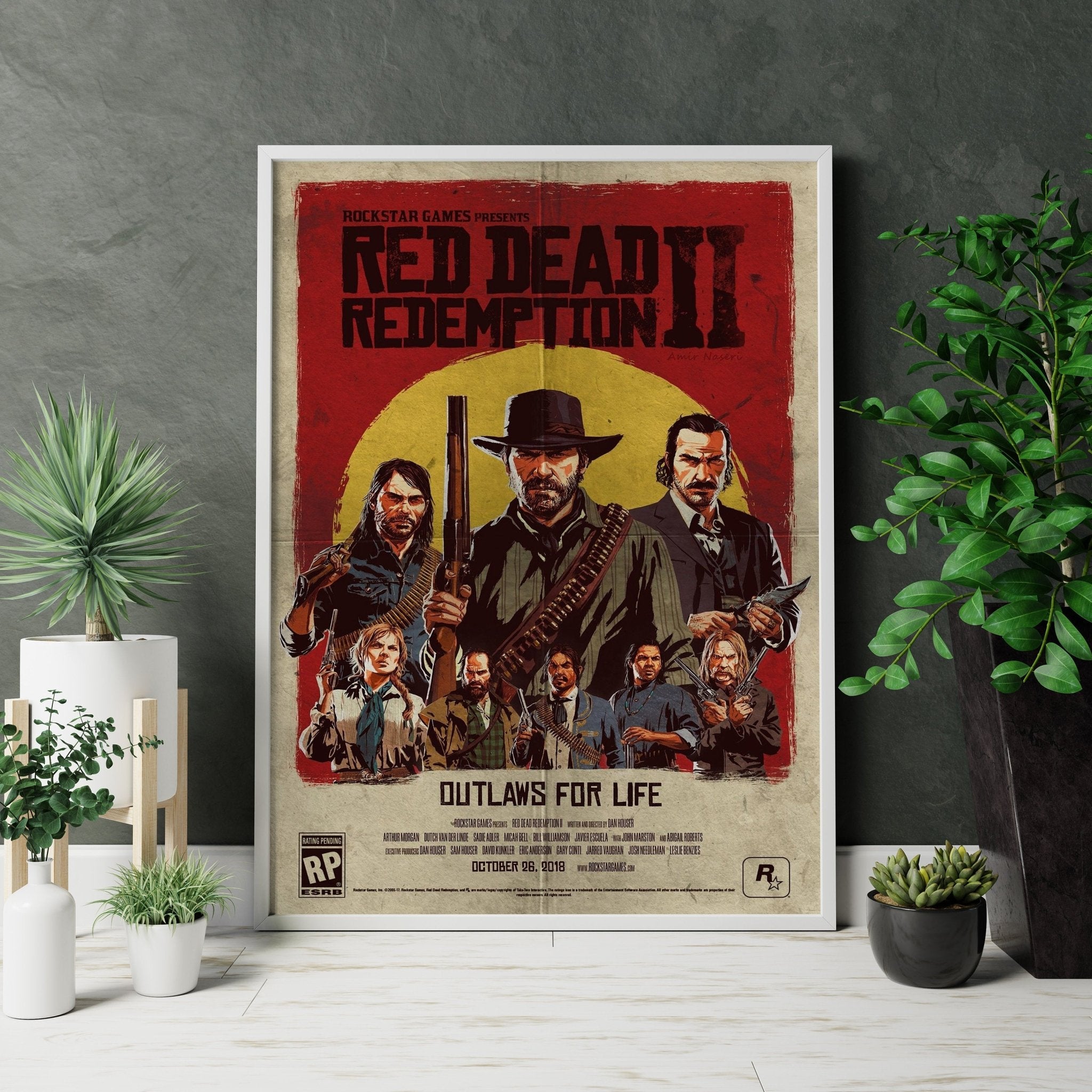 Red Dead Redemption 2 Canvas Poster - Canvasworkshop