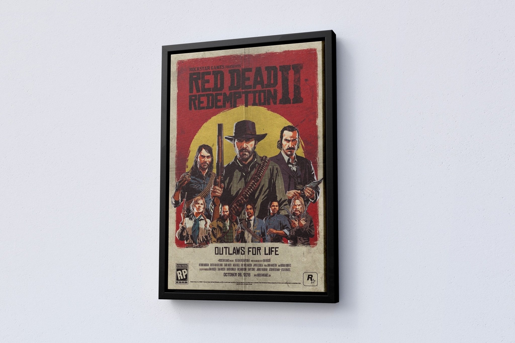 Red Dead Redemption 2 Canvas Poster - Canvasworkshop