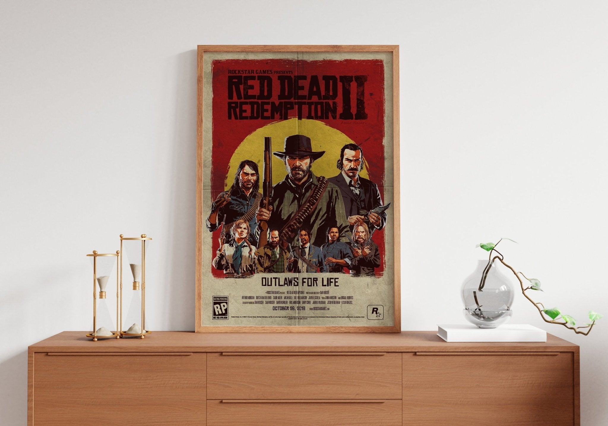 Red Dead Redemption 2 Canvas Poster - Canvasworkshop