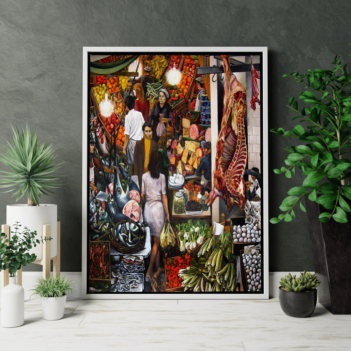 Renato Guttuso La Vucciria Canvas Painting Canvas Wall Art