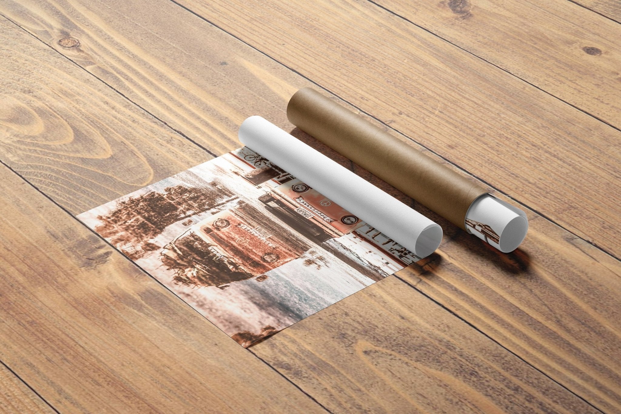 Retro Car Art Canvas - Canvasworkshop