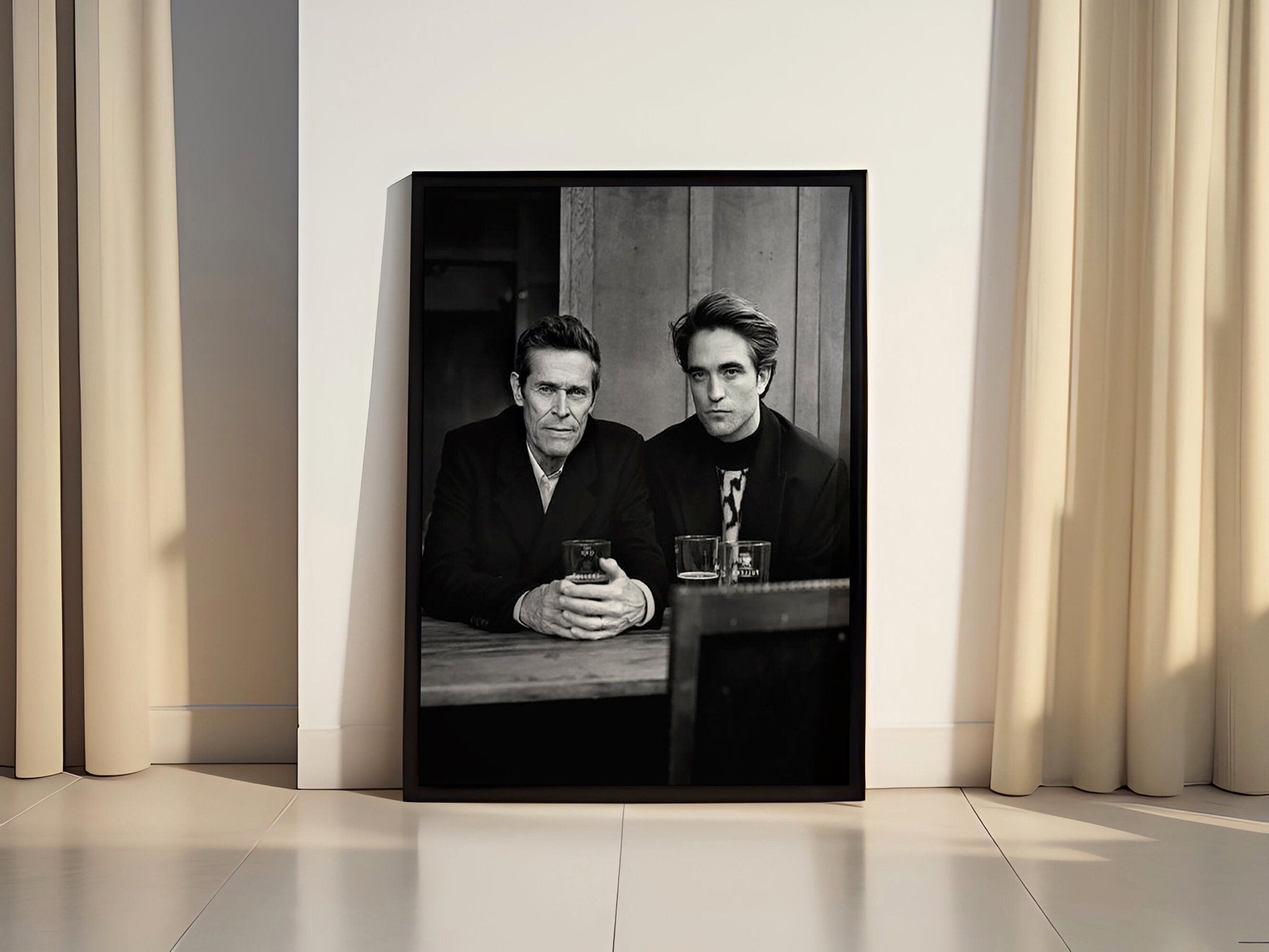 Robert Pattinson And Willem Dafoe Made Canvas Poster - Canvasworkshop
