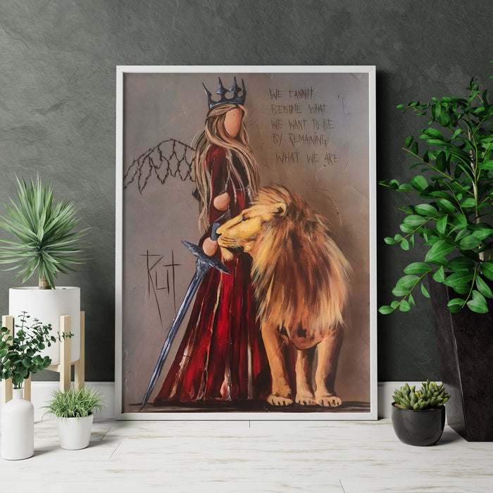 Rut Angel Canvas Wall Decor