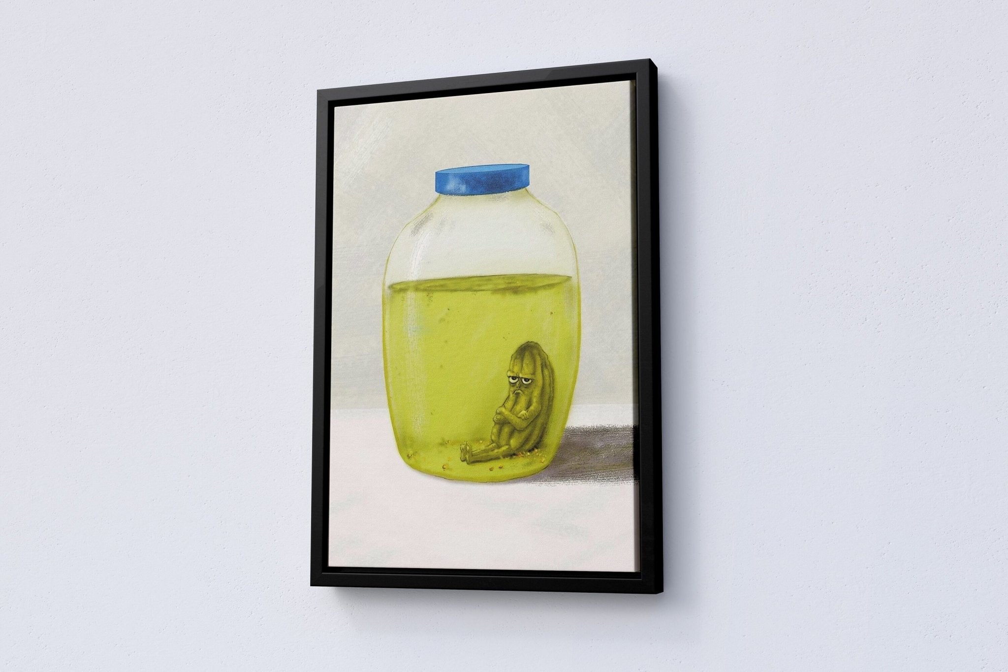 Sad Pickle Funny Canvas Poster - Canvasworkshop