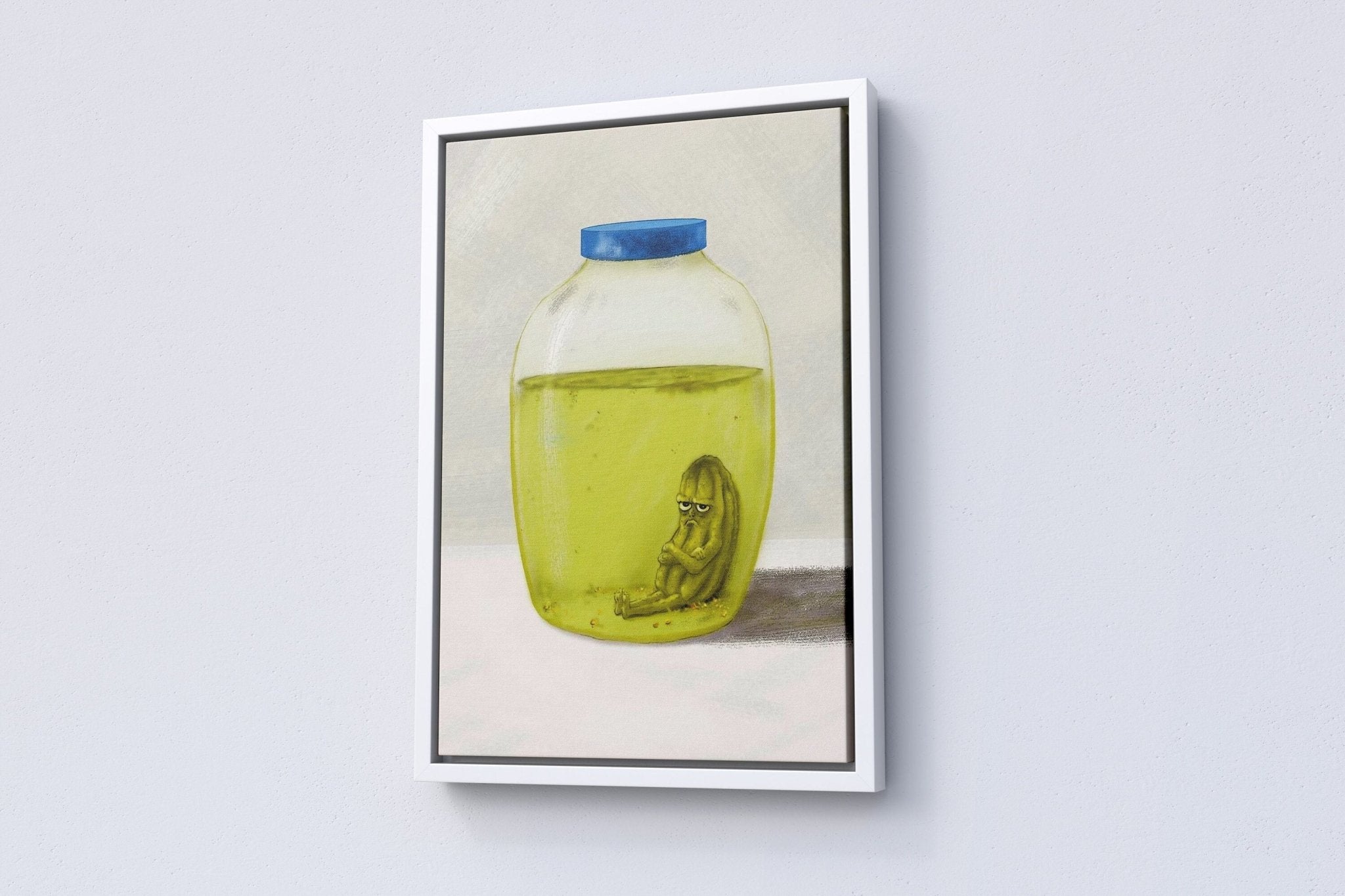 Sad Pickle Funny Canvas Poster - Canvasworkshop