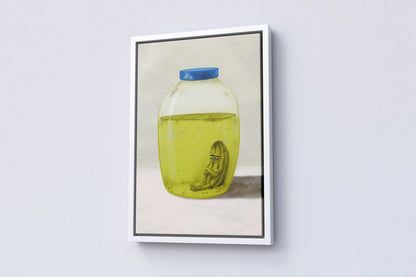 Sad Pickle Funny Canvas Poster - Canvasworkshop