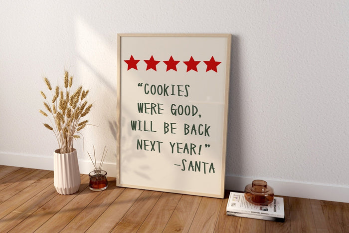 Santa Claus Quote Canvas Poster