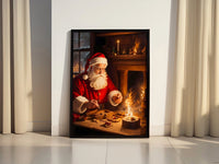 Santa Claus Workshop canvas wall art