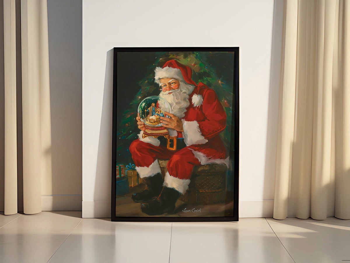 Santa Believes by Susan Comish canvas wall art