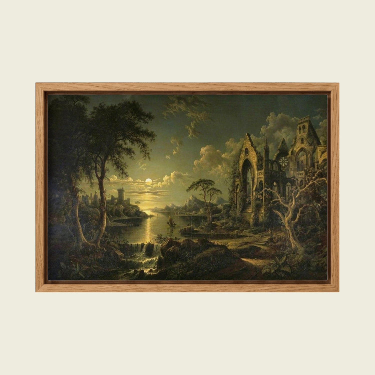 Feed Floating Oak Sebastian Pether Ruined Gothic Church Canvas Art