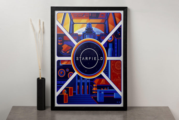 Starfield Leinwand-Wandbild