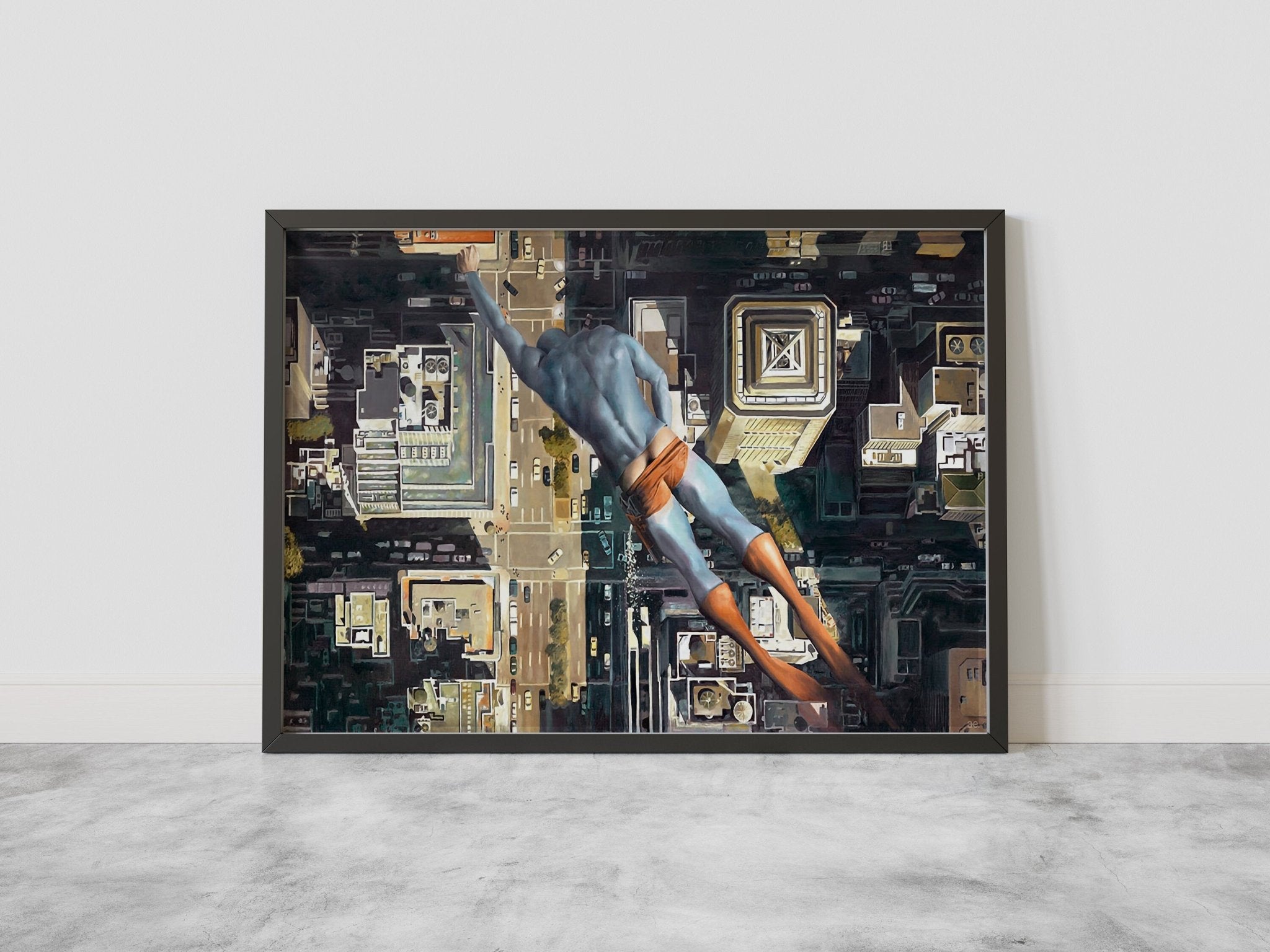 Superhero Funny Canvas Wall Art - Canvasworkshop